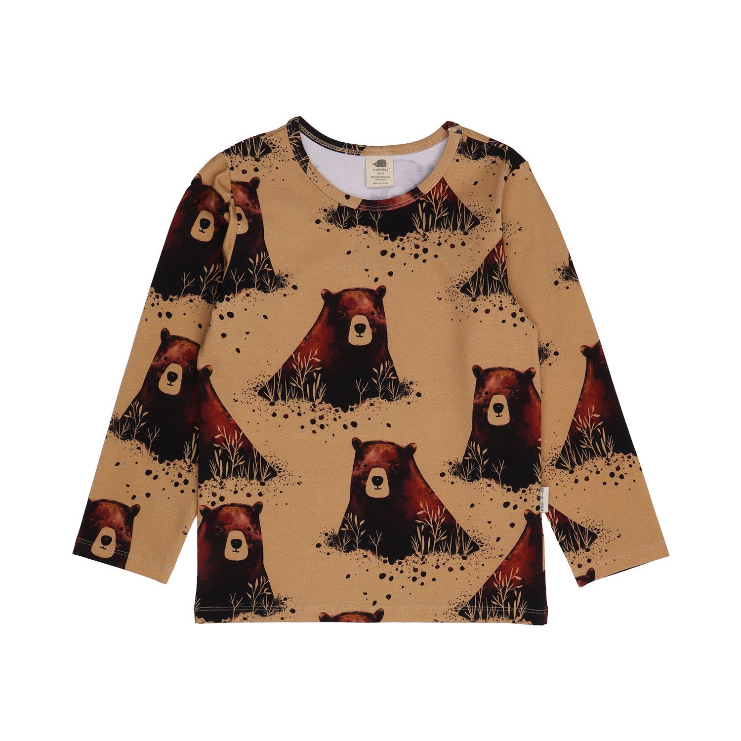 Walkiddy Langarmshirt Shirt mit Bärenmotiv aus