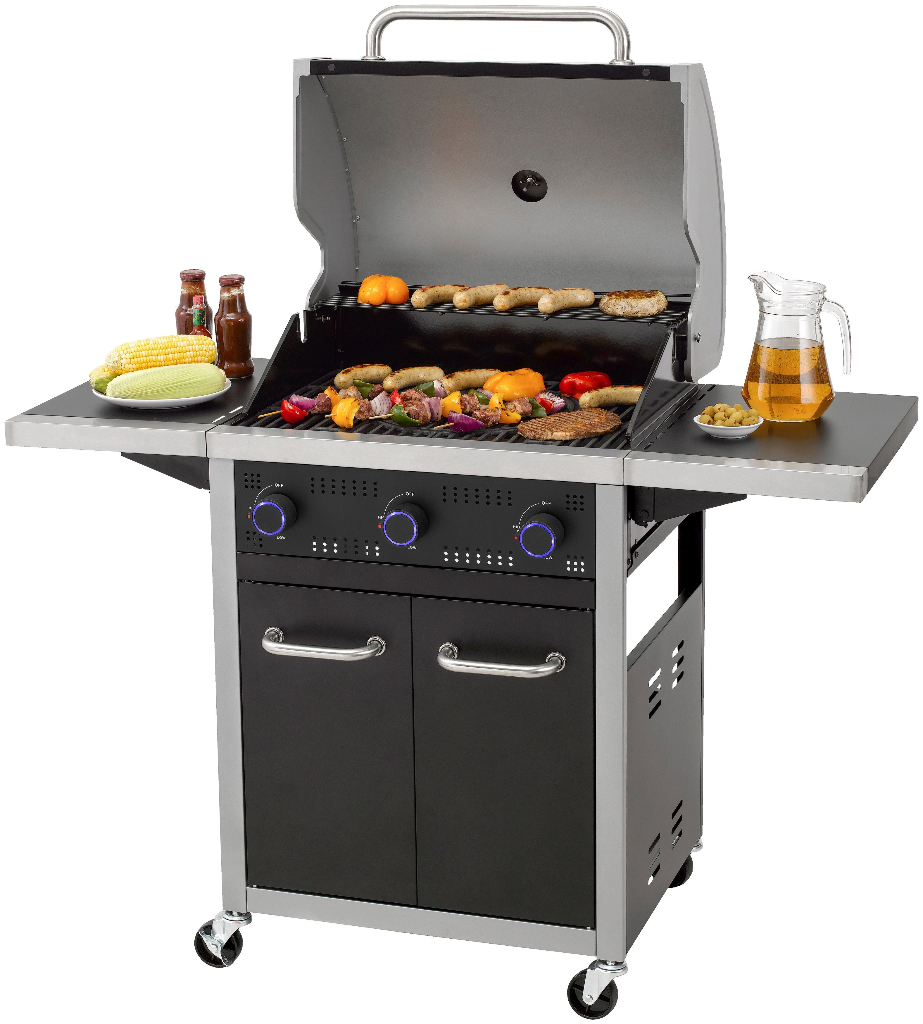 Tepro Gasgrill Seattle 3, BxTxH: 128x63x114