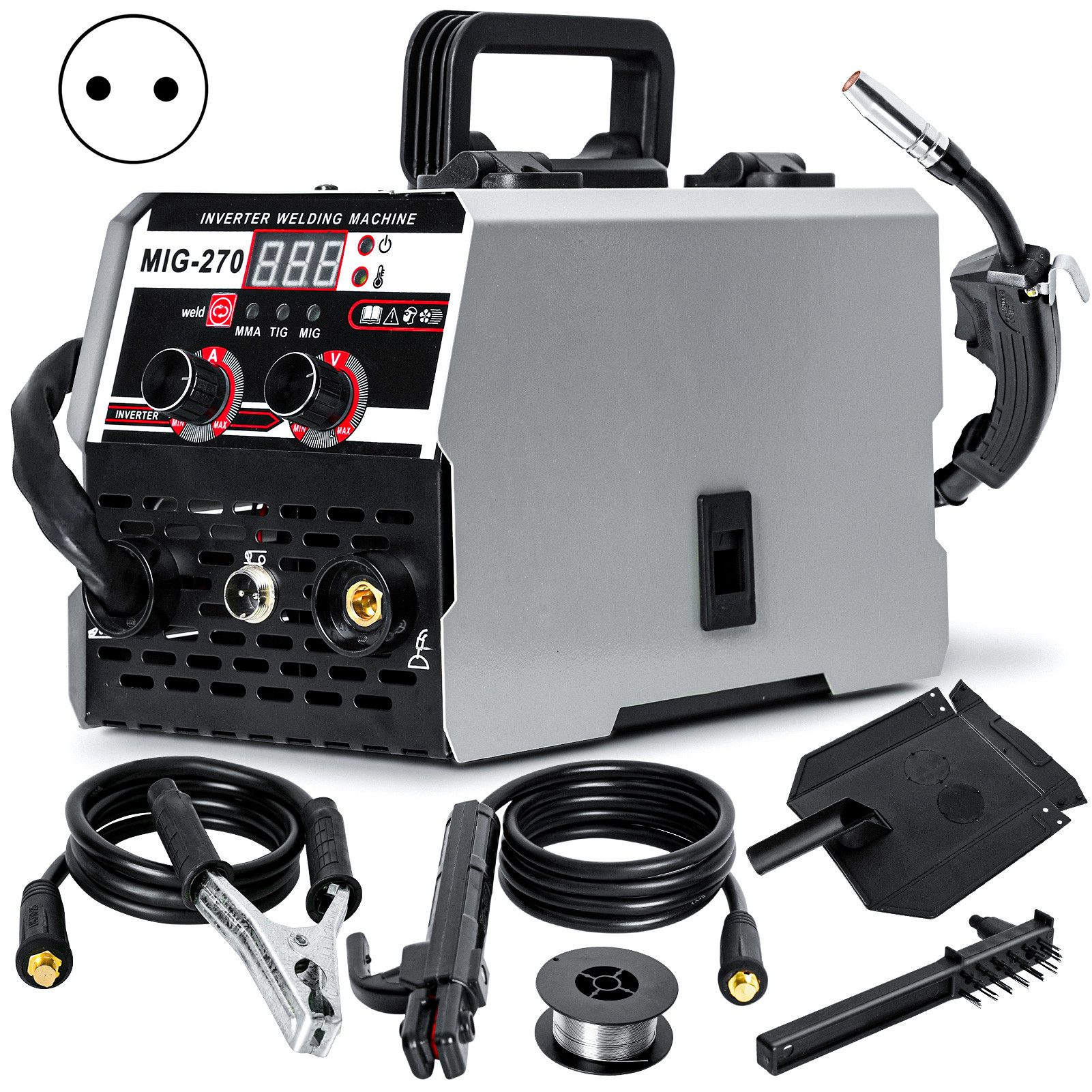 Rutaqian Elektroschweißgerät MIG Schweißgerät 20-250A, 3