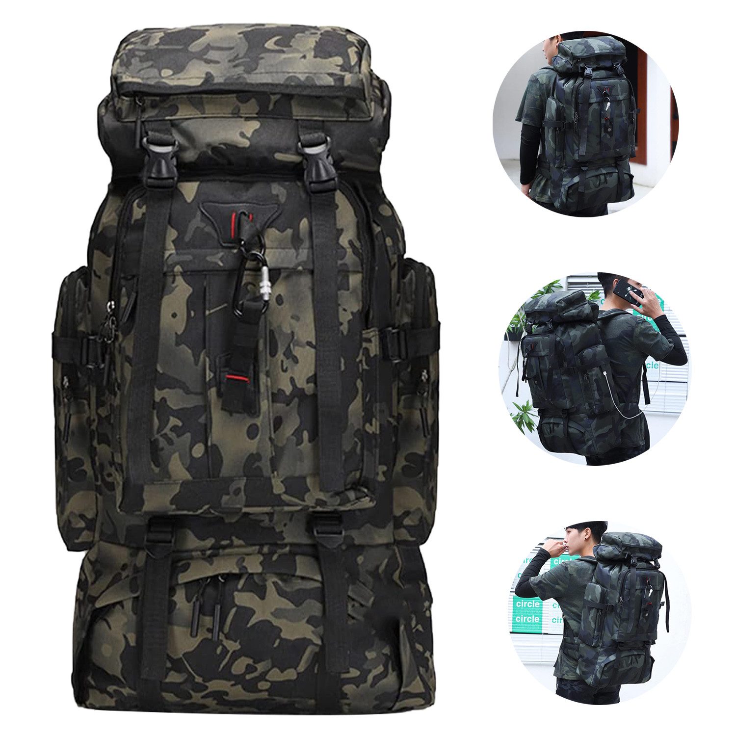 OKWISH Wanderrucksack Reiserucksack Sportrucksack Rucksäcke Taktischer