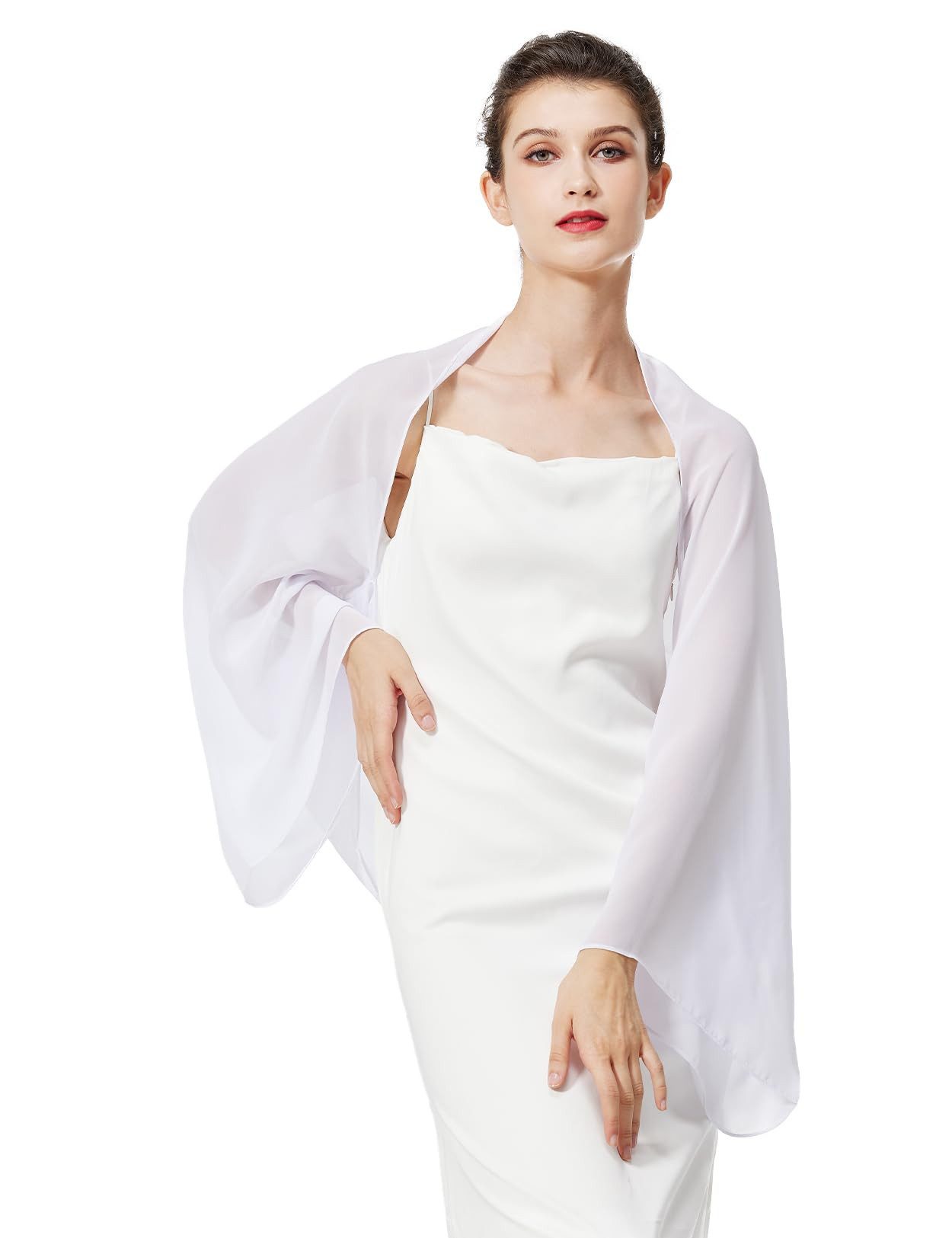 Coonoor Schal Chiffon-Schal Unifarben Schal Weicher