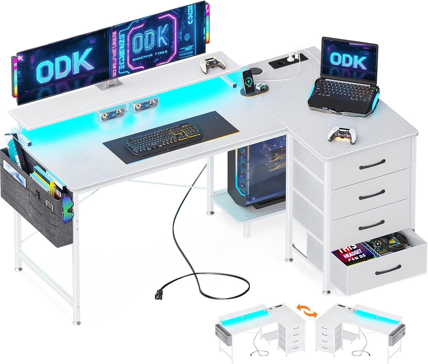 ODK Eckschreibtisch ODK Eckschreibtisch mit 4