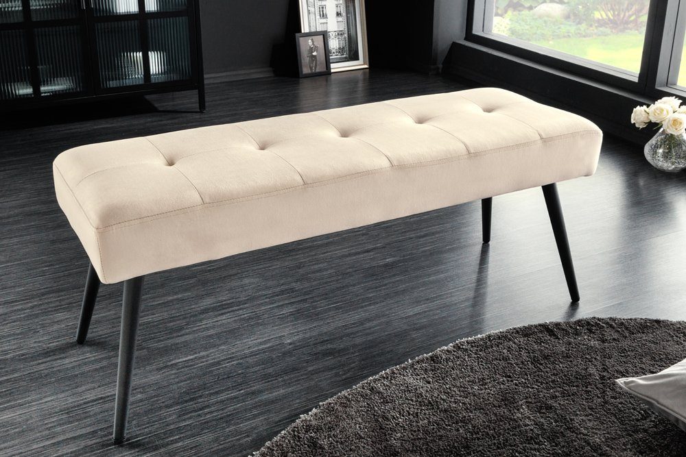 riess-ambiente Sitzbank BOUTIQUE 100cm champagner /