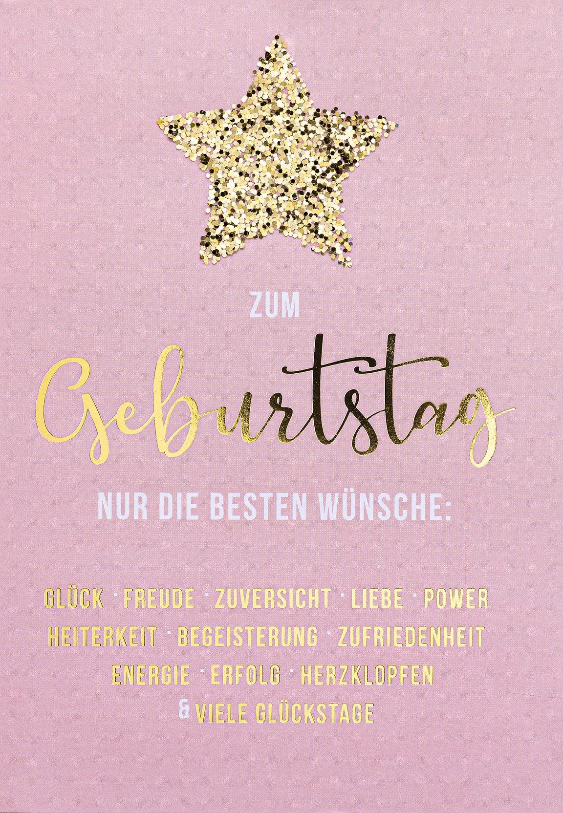 Perleberg Grußkarten Geburtstag - Bling Bling