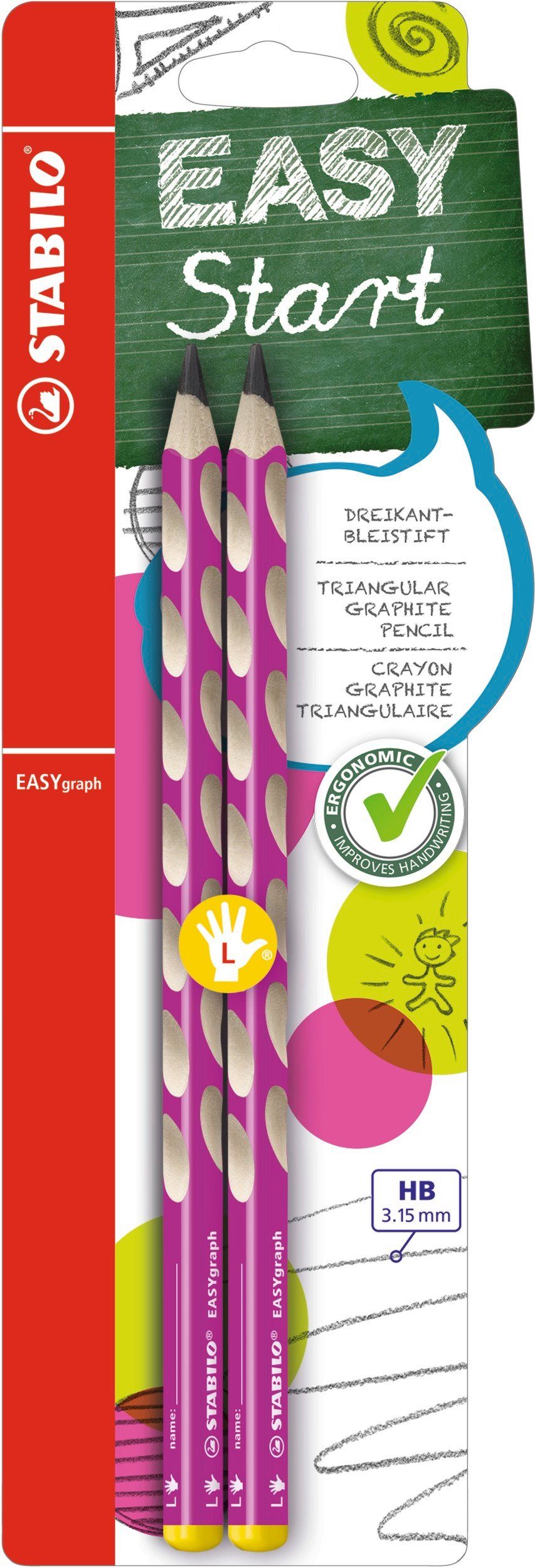 STABILO Bleistift Bleistift Stabilo Easy Graph