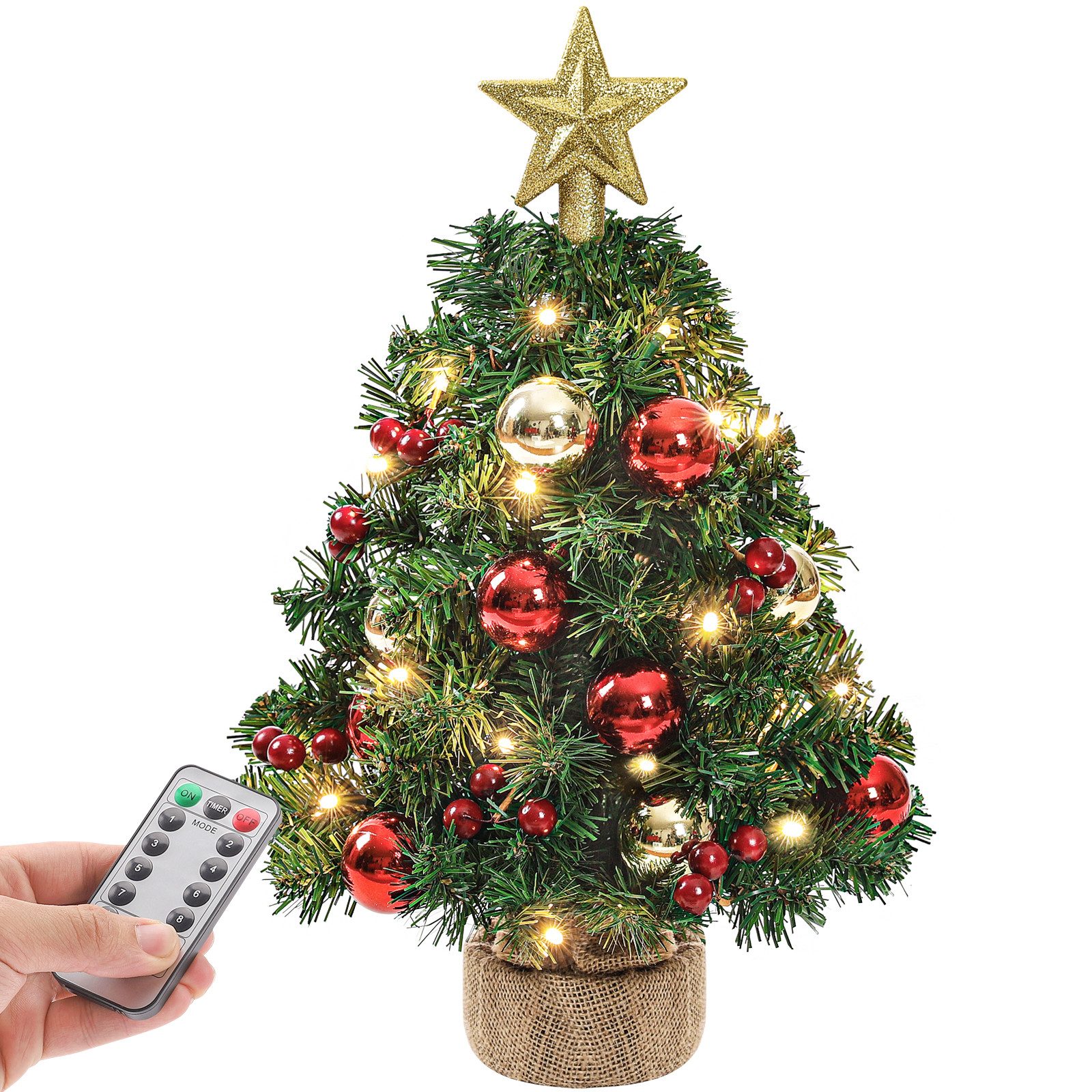 Yorbay Künstlicher Weihnachtsbaum Mini Weihnachtsbaum mit
