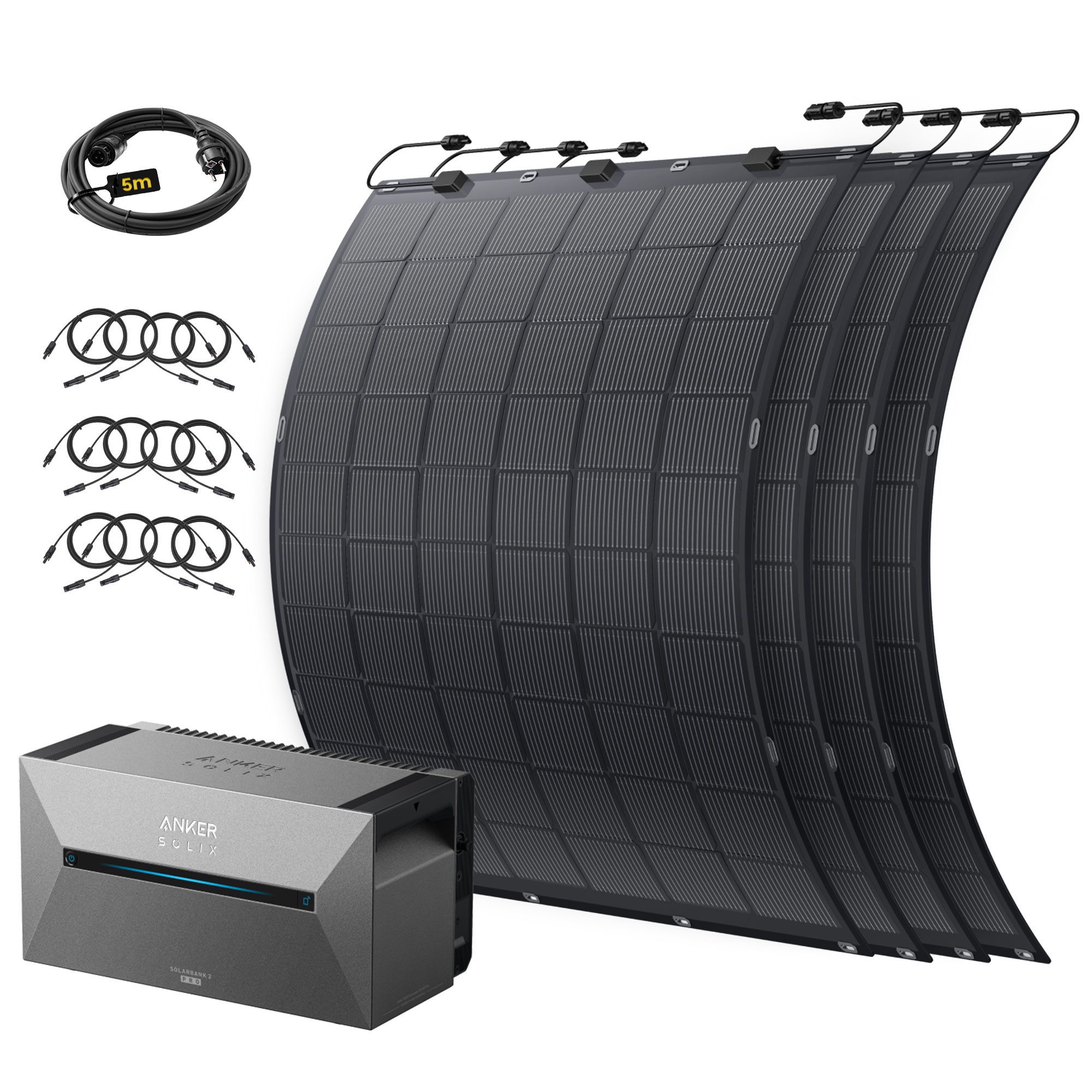 E.For.U Solaranlage Balkonkraftwerk mit Speicher, mit