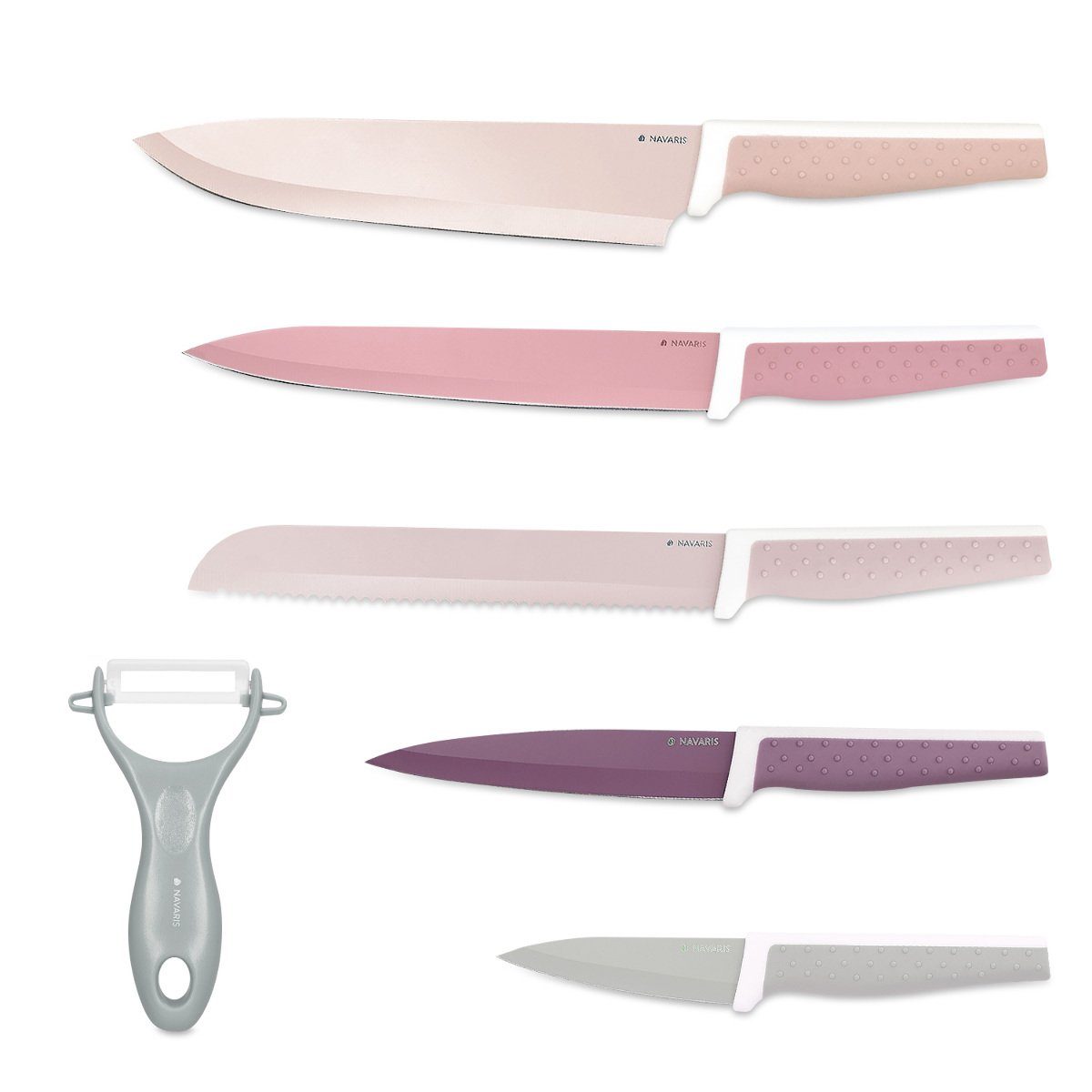 Navaris Messer-Set Messer Set 6-teilig inkl.