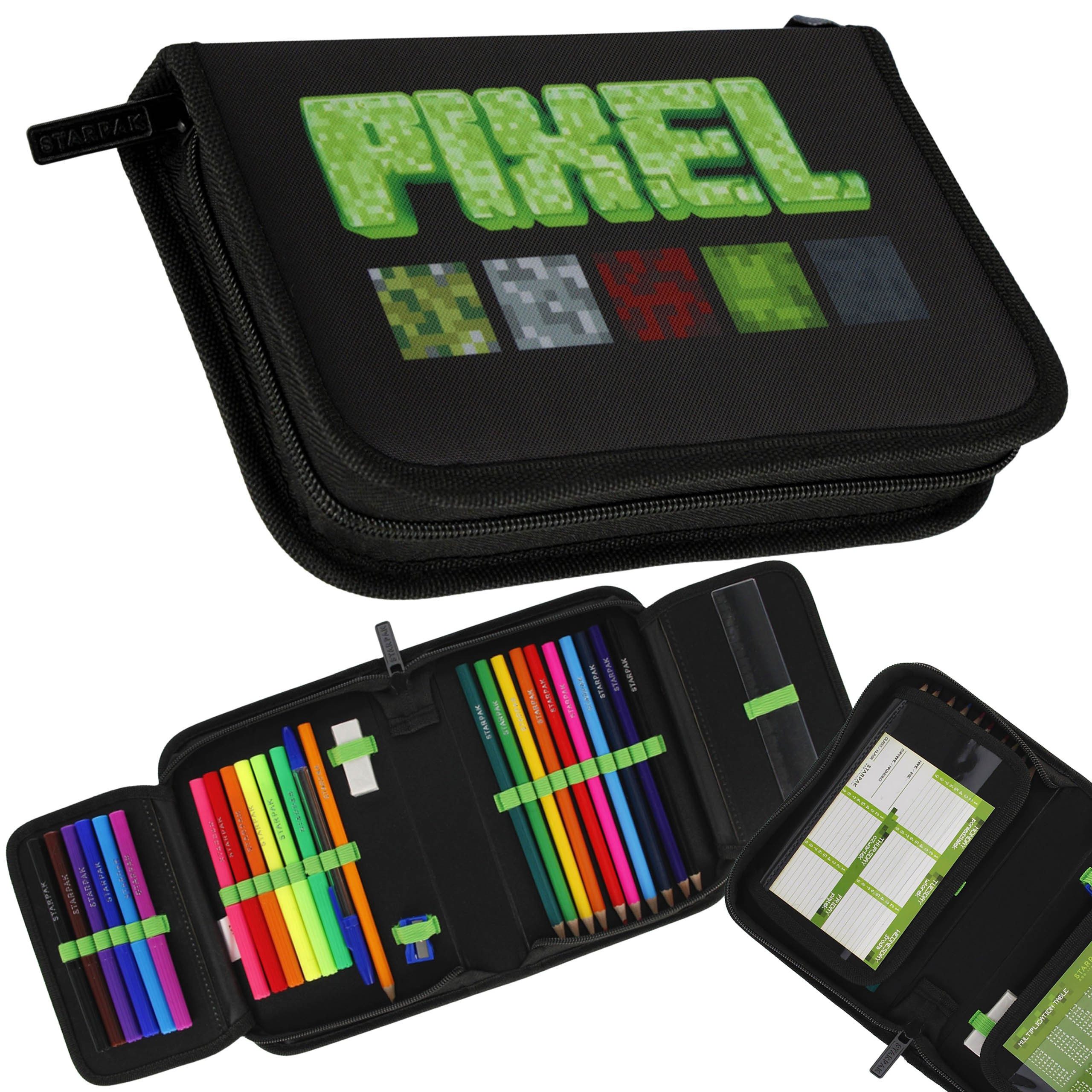 Sarcia.eu Federmäppchen Pixel Game Zwei Klappen