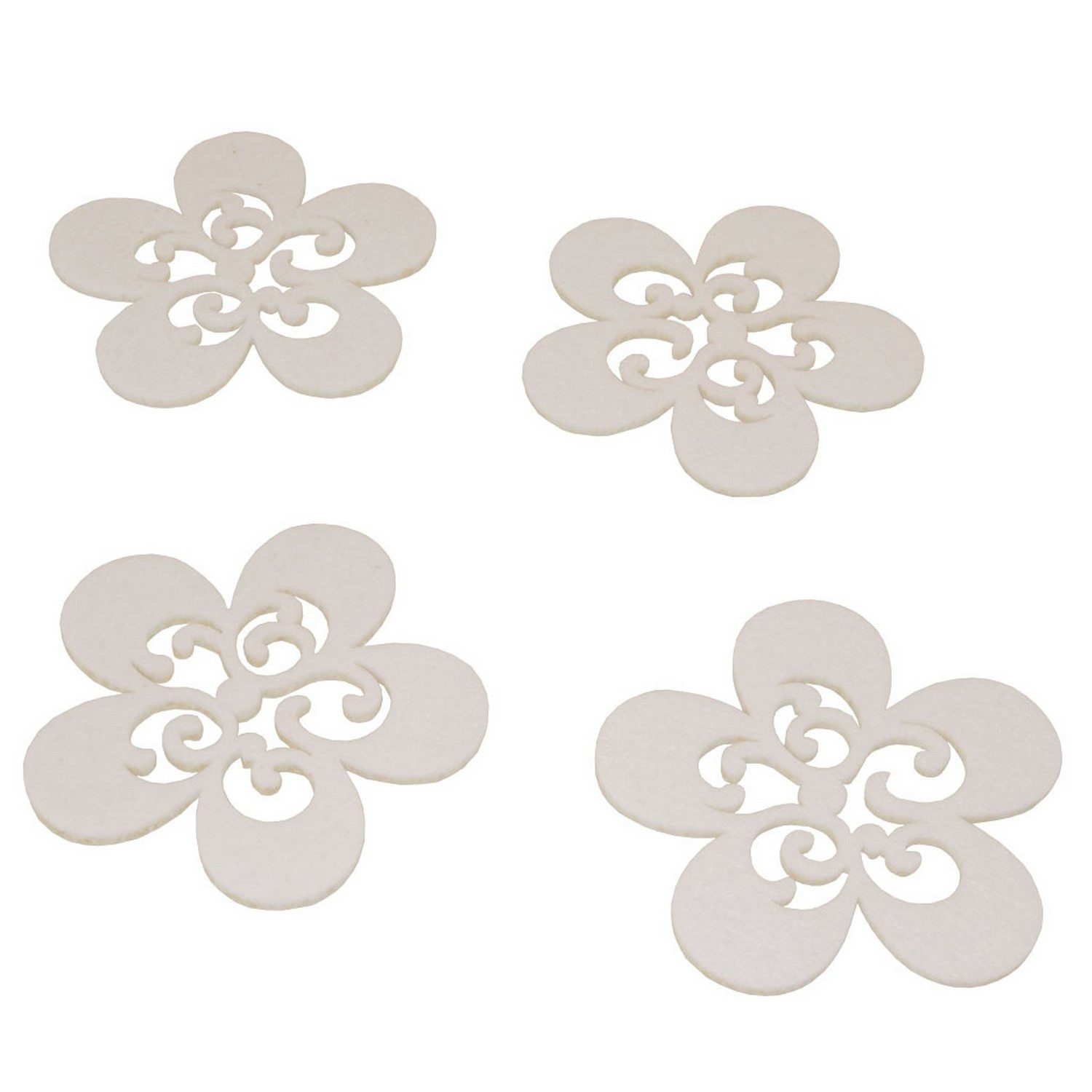 Deko AS Glasuntersetzer Filz-Untersetzer 'Flower' -