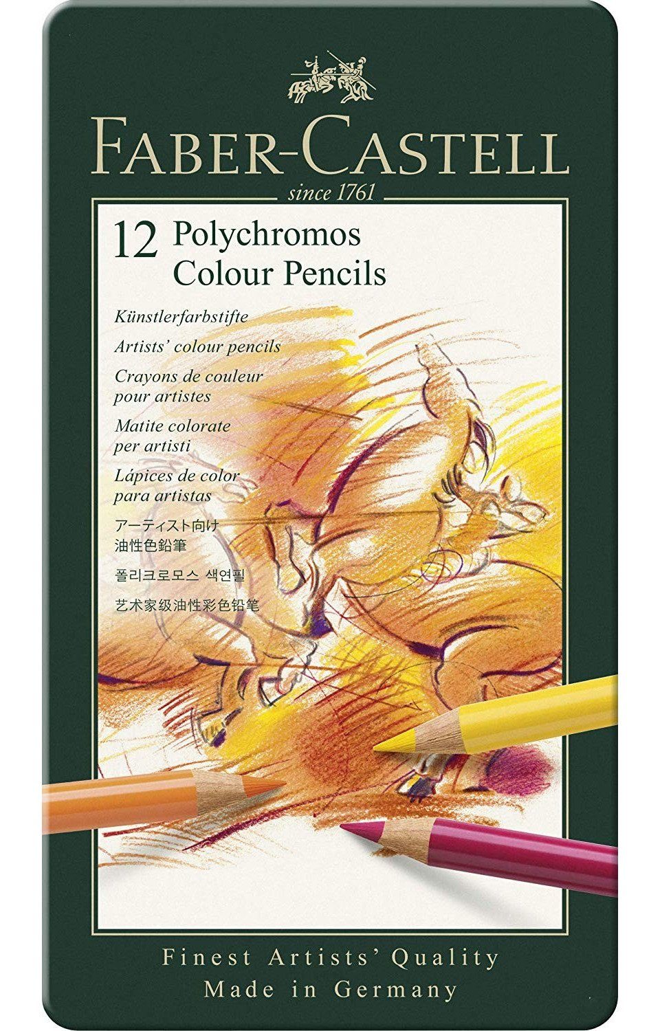 Faber-Castell Buntstift Faber-Castell Künstlerfarbstifte Polychromos, 12er