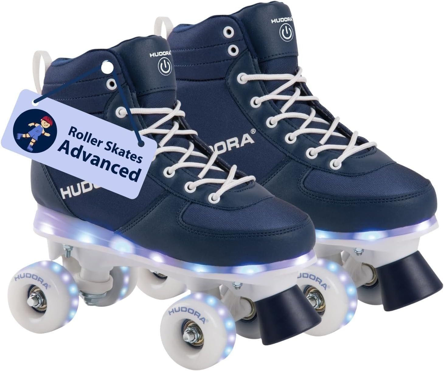 Hudora Rollschuhe LED Roller Skates, (Set,