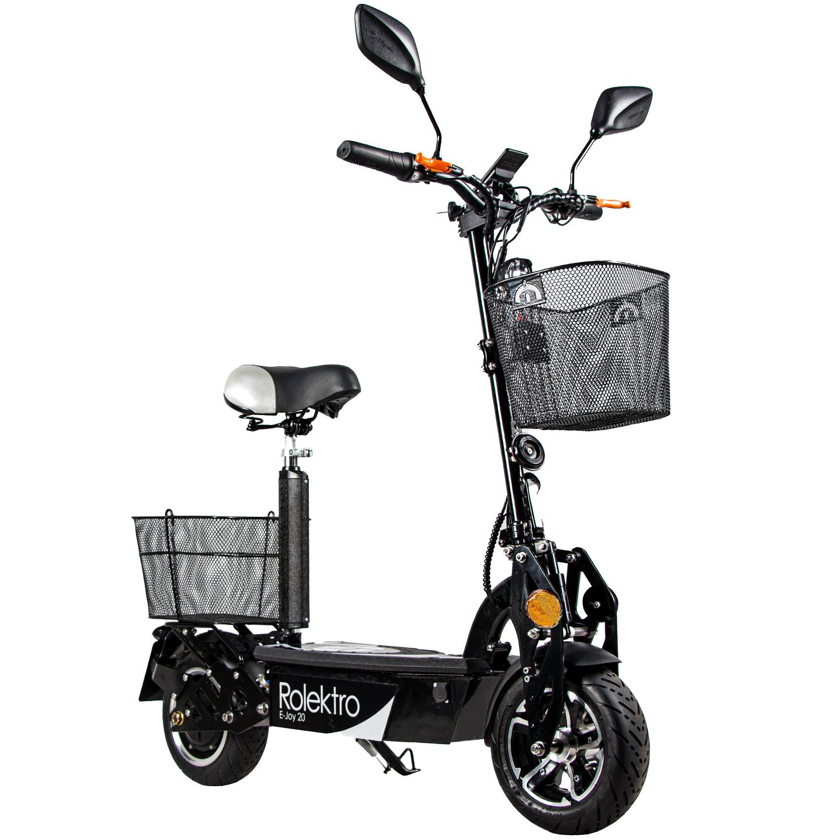 Rolektro E-Mofaroller E-Joy 20, Schwarz, 36V-12AH
