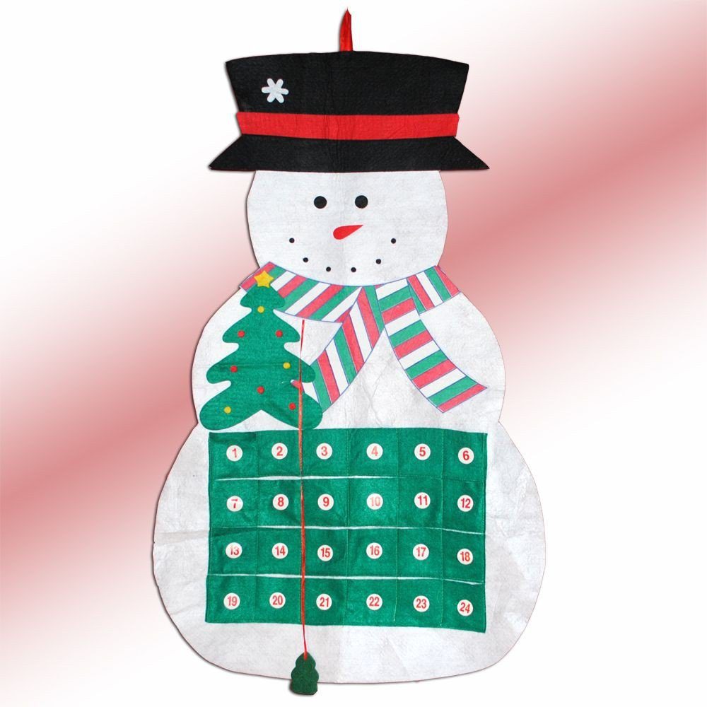 LebensWohnArt Adventskalender Adventskalender SCHNEEMANN Weihnachtskalender aus