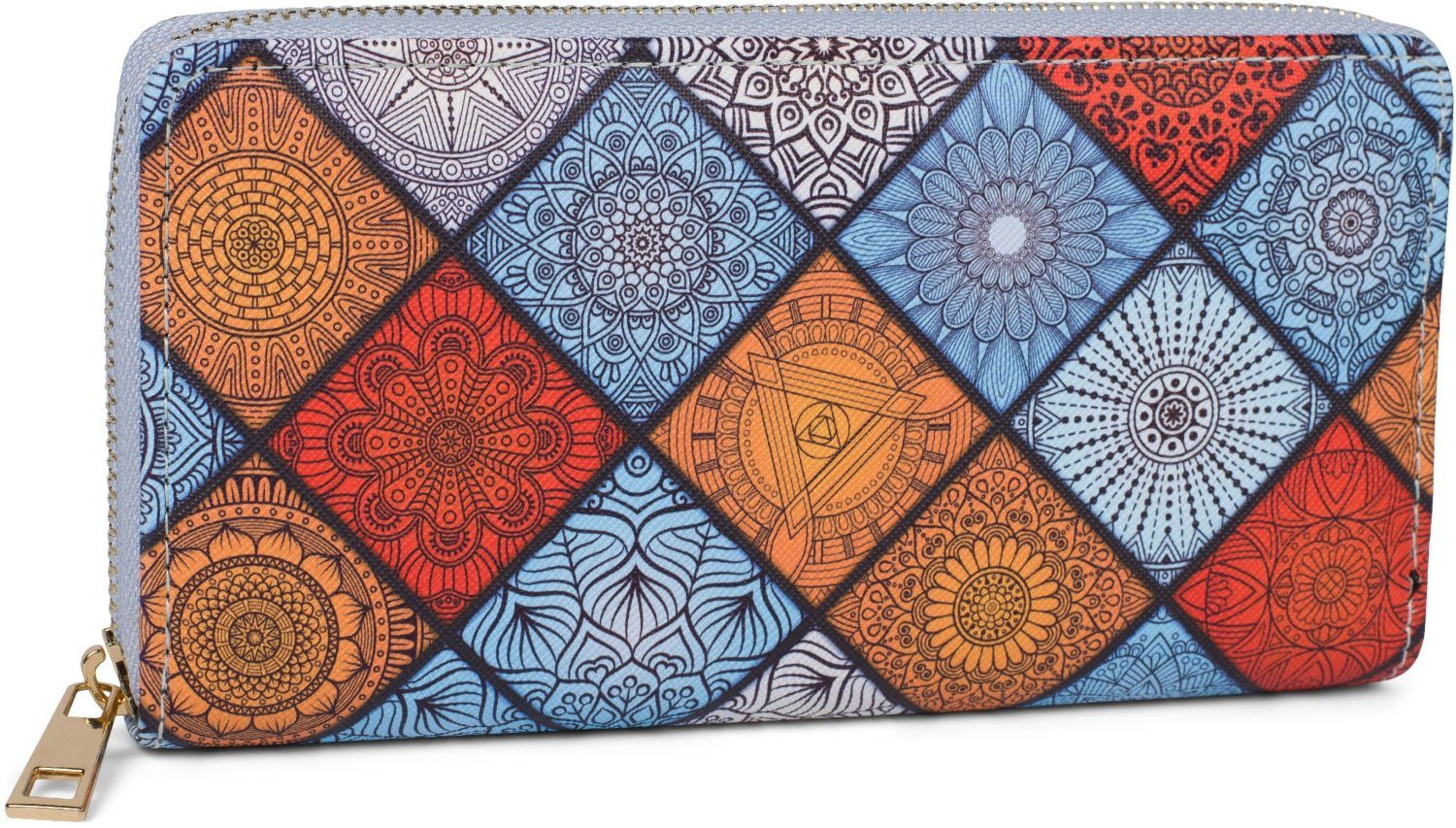 styleBREAKER Geldbörse Geldbörse Indian Summer Ornamente