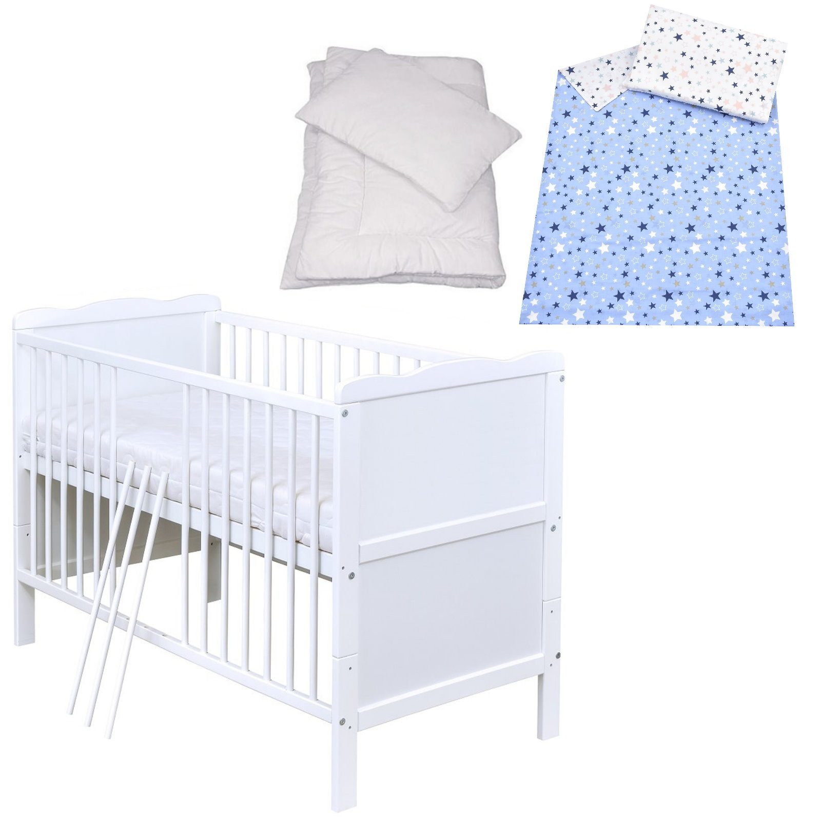 Baby-Delux Komplettbett Babybett Max Komplettset, 8-tlg.,