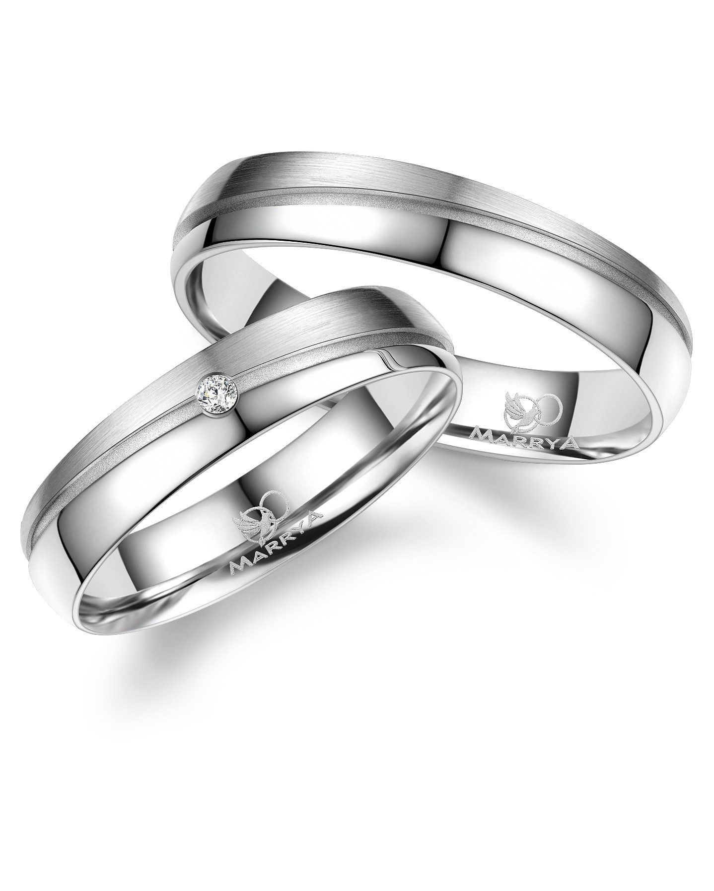MARRYA Verlobungsring Silber Ringe Trauringe Eheringe