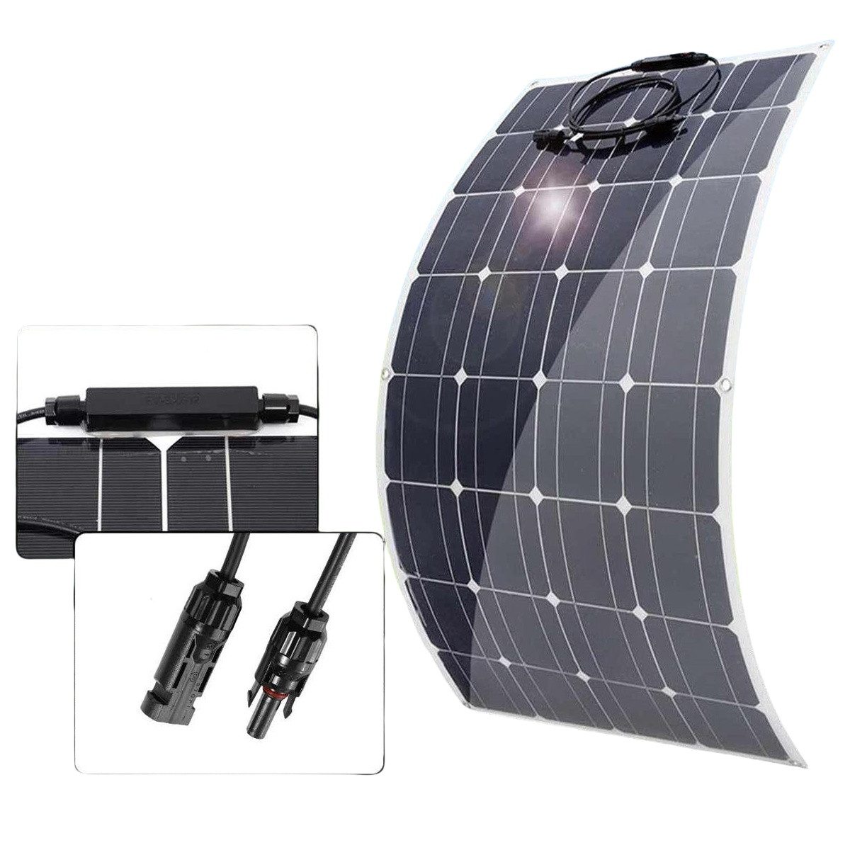 PFCTART Solaranlage 18V 200W Solarmodul, Flexible