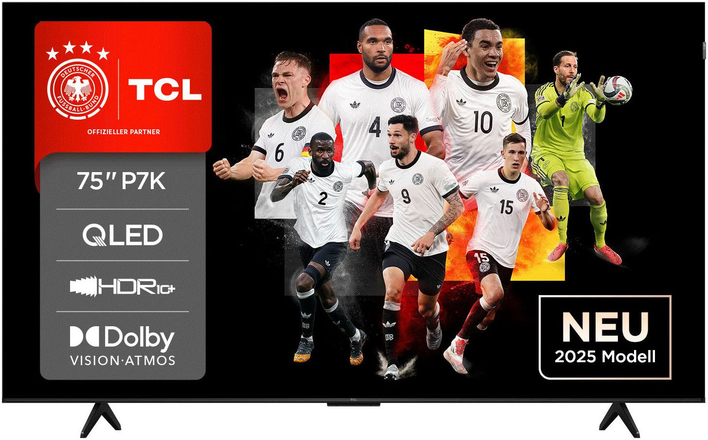 TCL 75P71KX1 QLED-Fernseher (189 cm/75 Zoll,