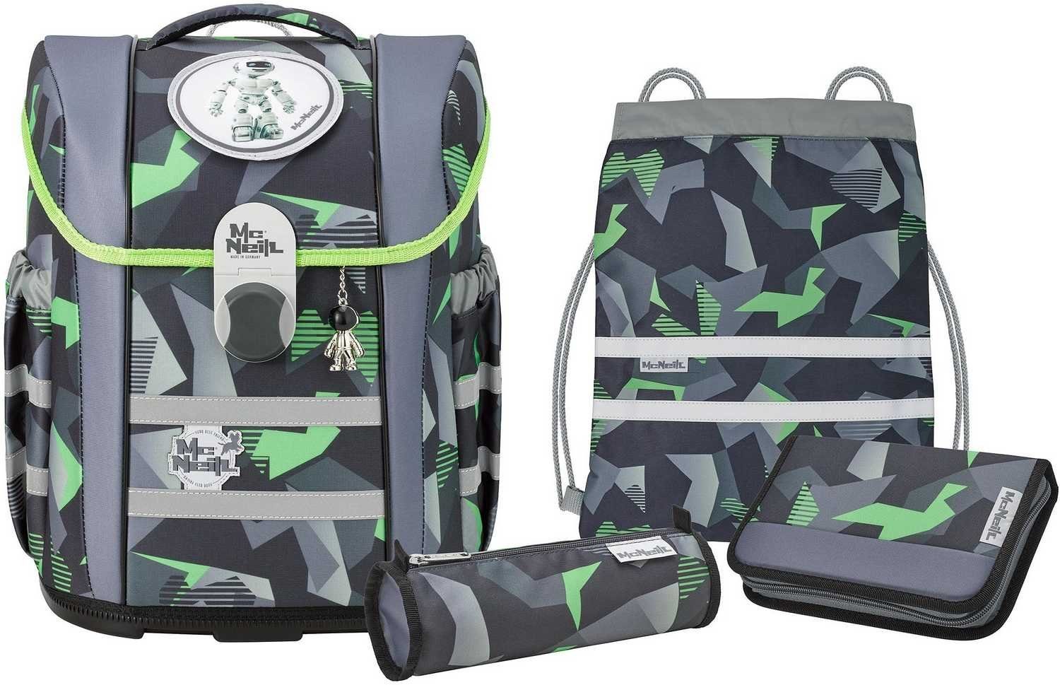 McNeill Schulranzen Schulranzen-Set mac2 5tlg. TECHNO