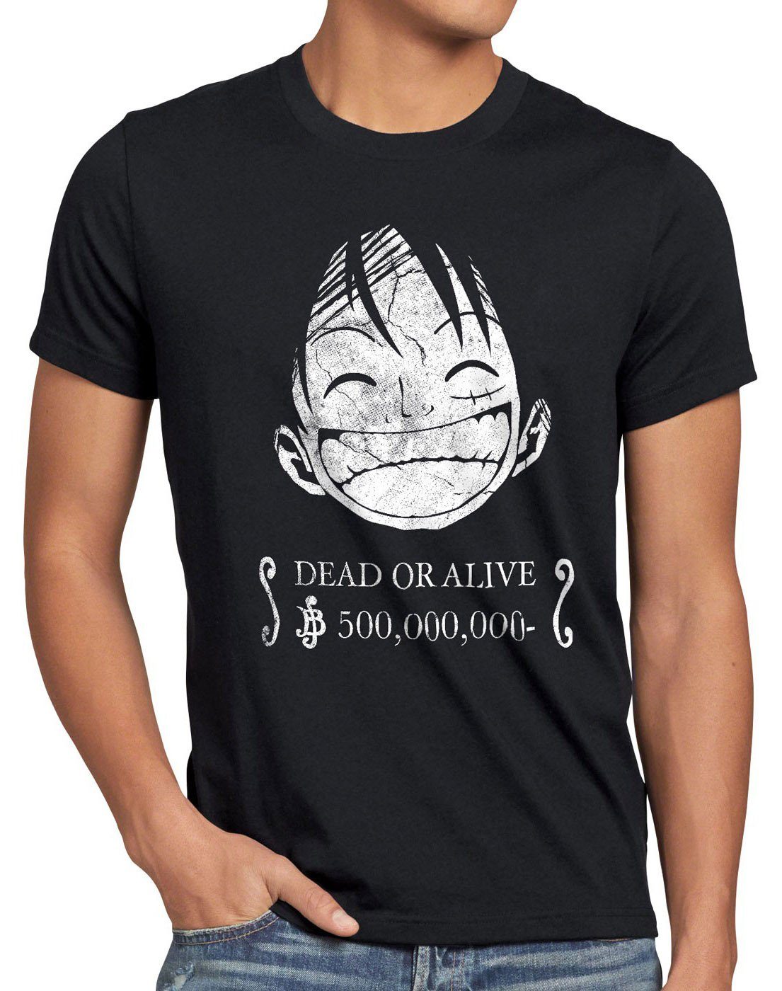 style3 T-Shirt Ruffy Wanted Dead or
