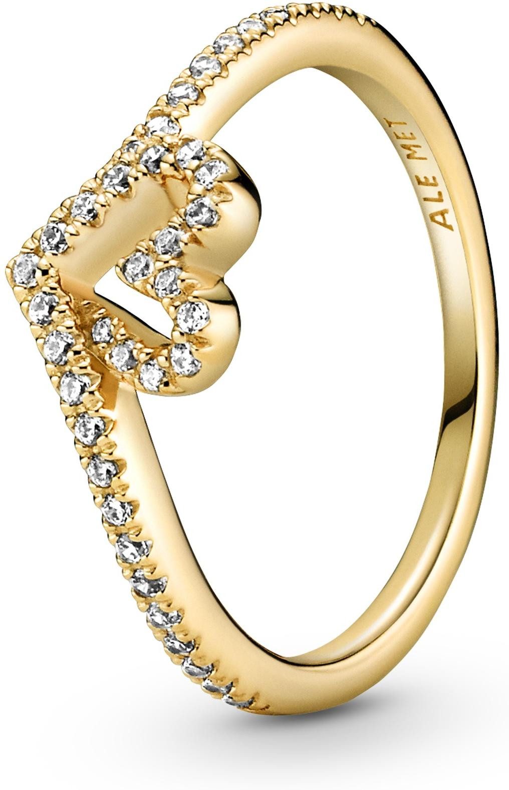 Pandora Fingerring Pandora Timeless Wishbone Funkelndes