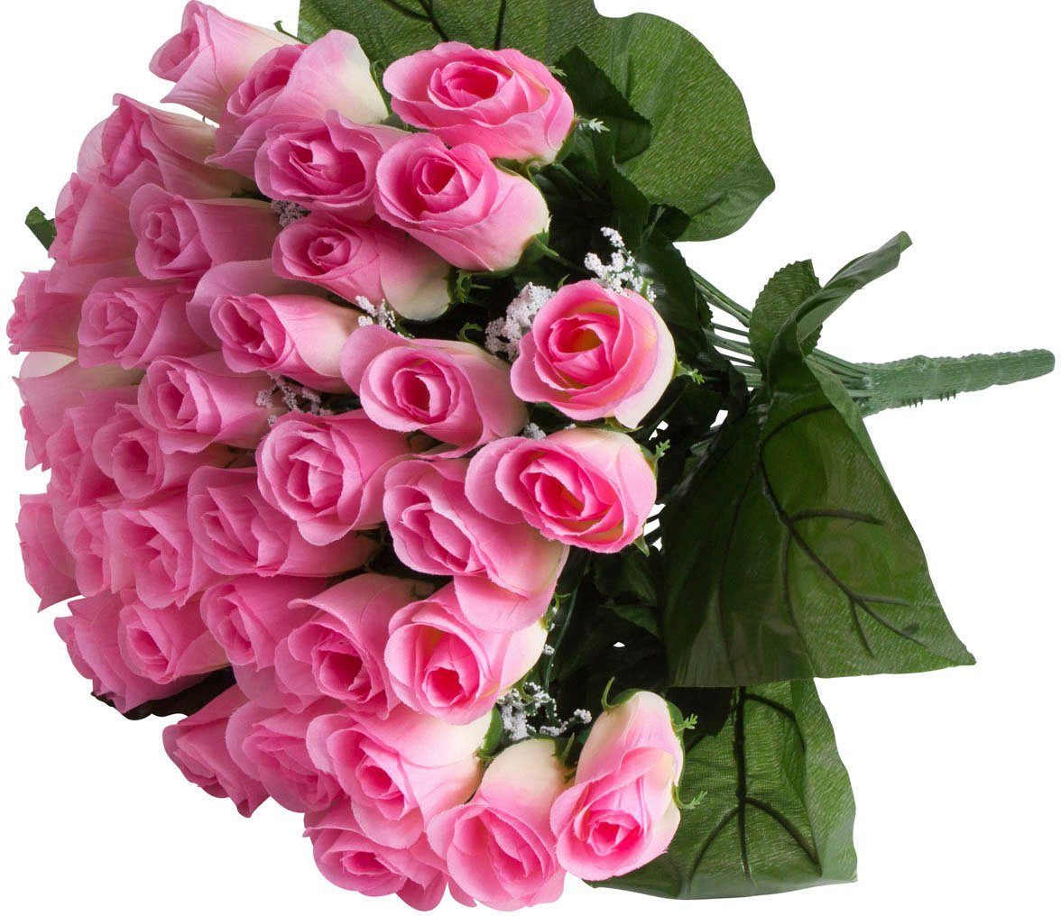 Kunstblume Rosenstrauß mit 36 Rosen, Botanic-Haus,