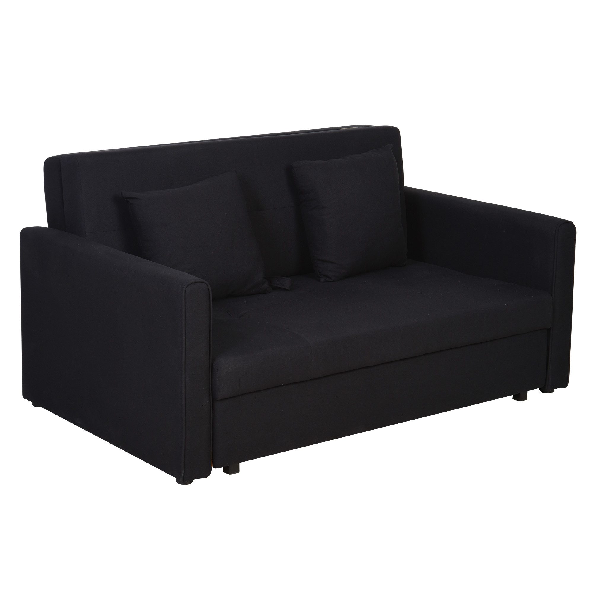 HOMCOM Schlafsofa Schlafcouch mit Bettfunktion, mit
