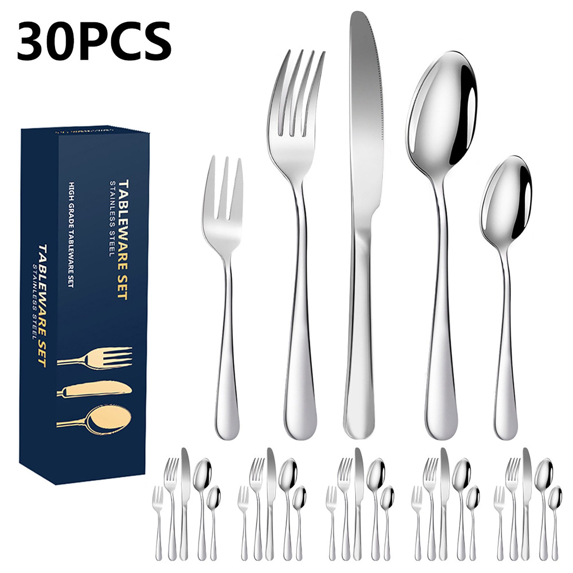 Forrlite Besteck-Set Besteck Set für 6