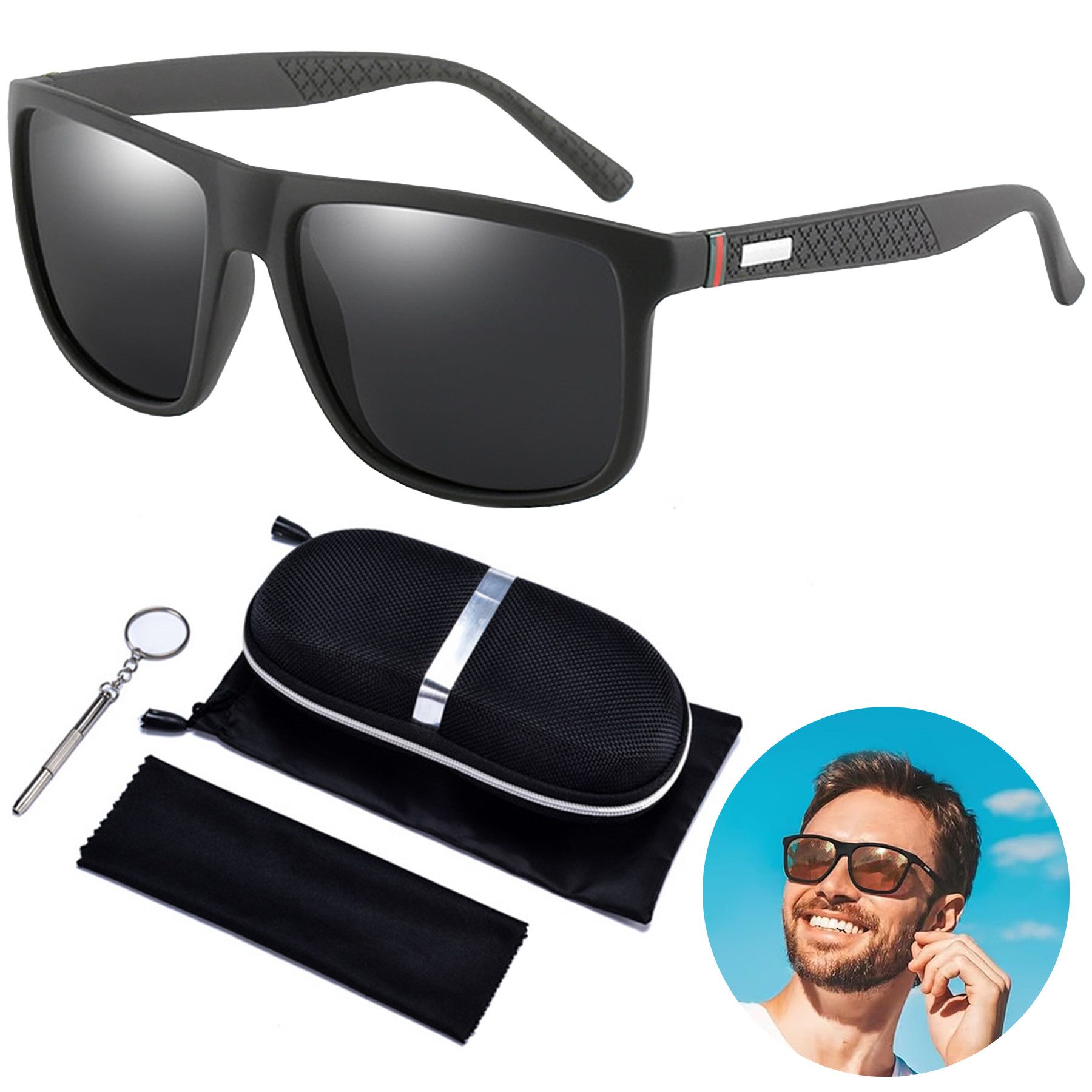 Mutig Sonnenbrille Polarisierte Sonnenbrille Herren und