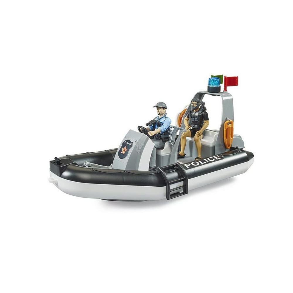 Bruder® Kinderspielboot 62733, bworld Polizei Schlauchboot