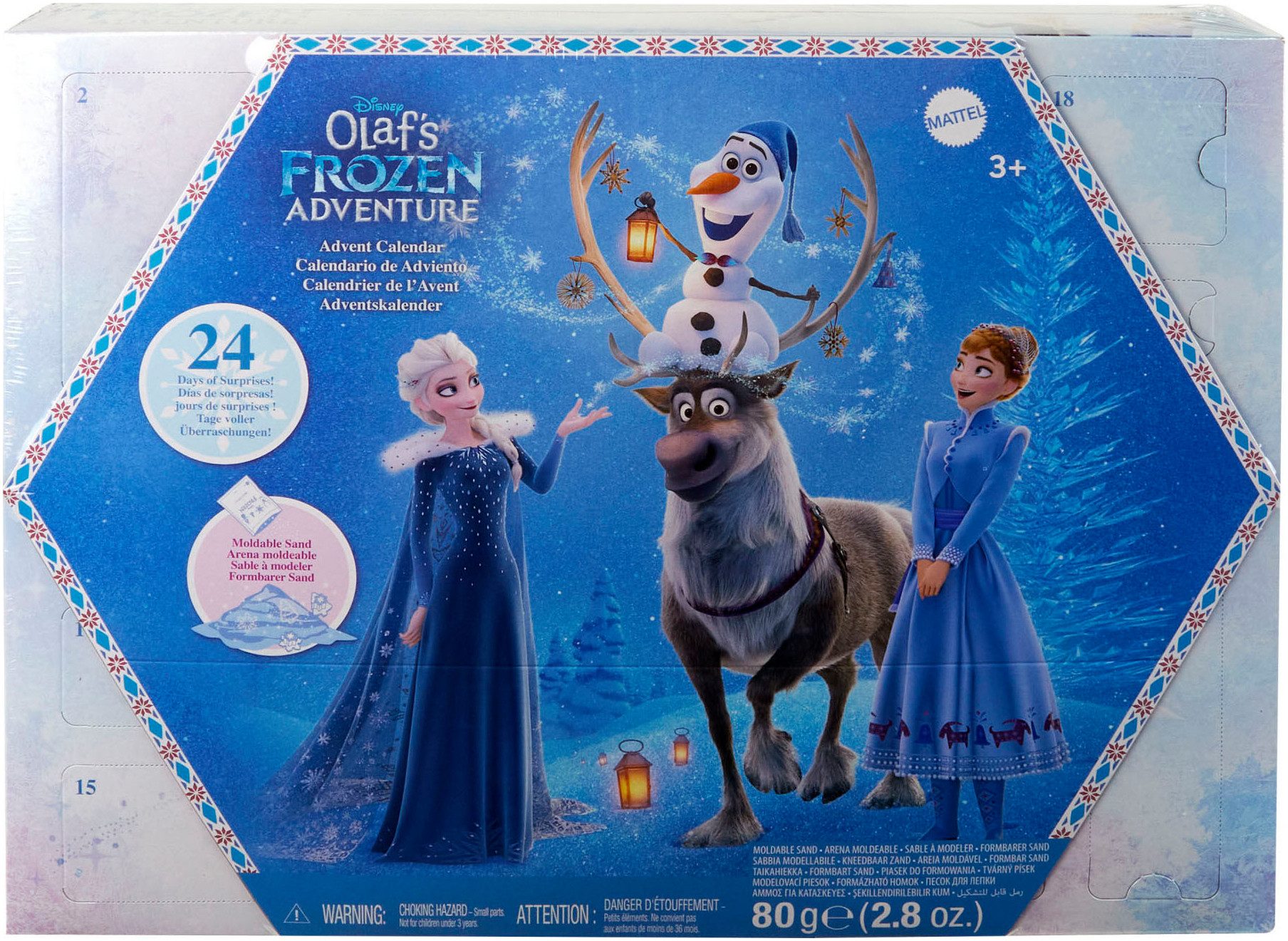 Mattel® Spielzeug-Adventskalender Disney Die Eiskönigin