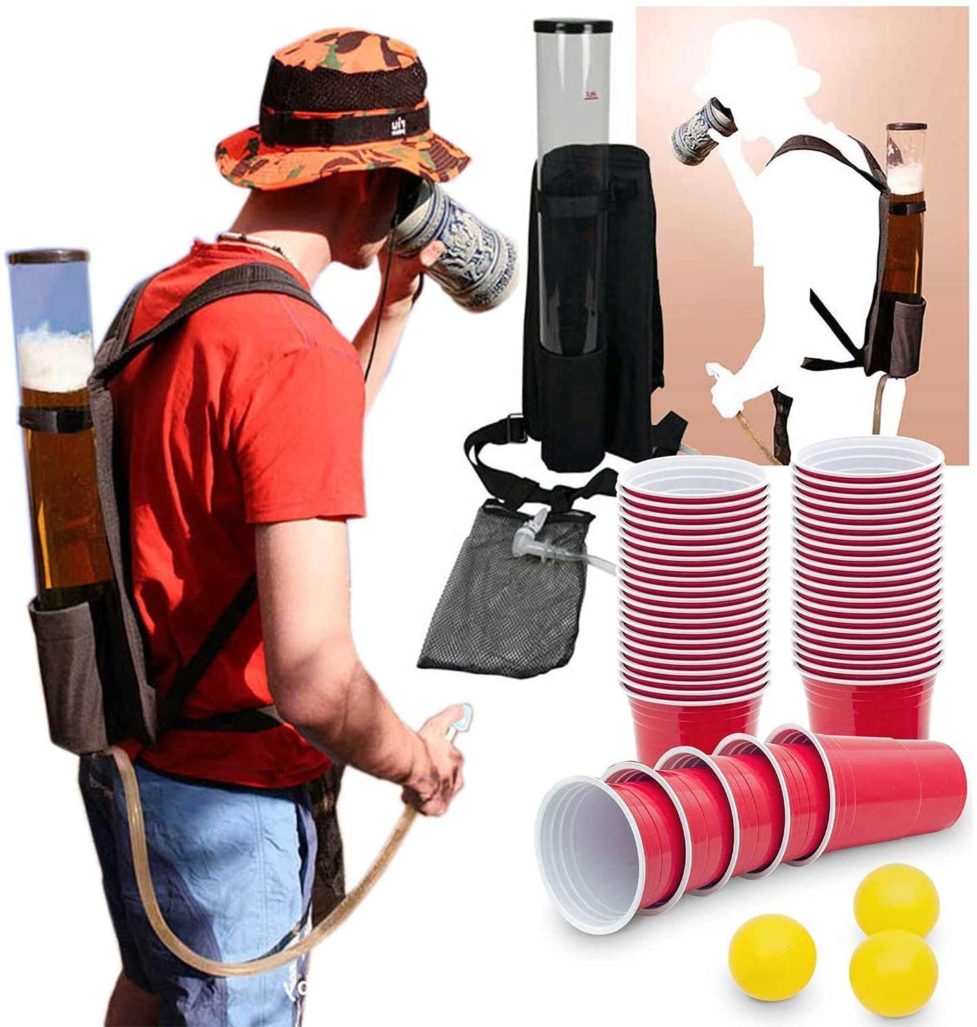 Goods+Gadgets Getränkespender Bierrucksack Bier-Spender, Getränkerucksack 1