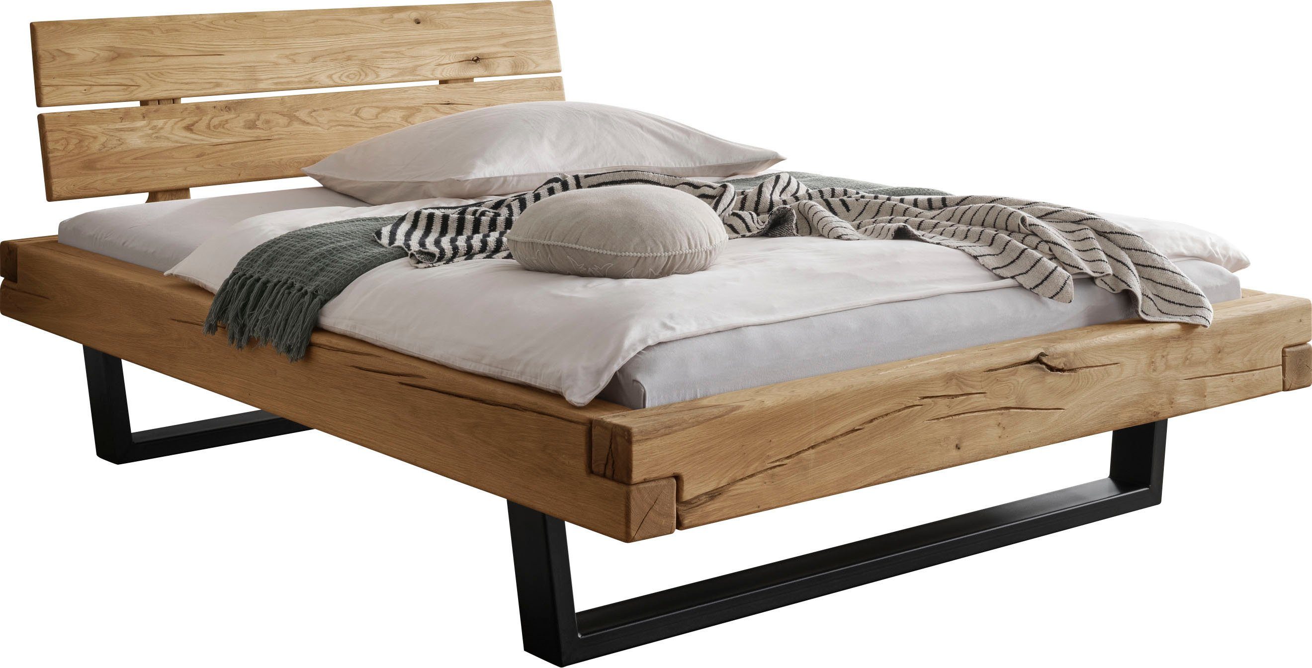 Home affaire Massivholzbett Ultima Balkenbett Doppelbett,