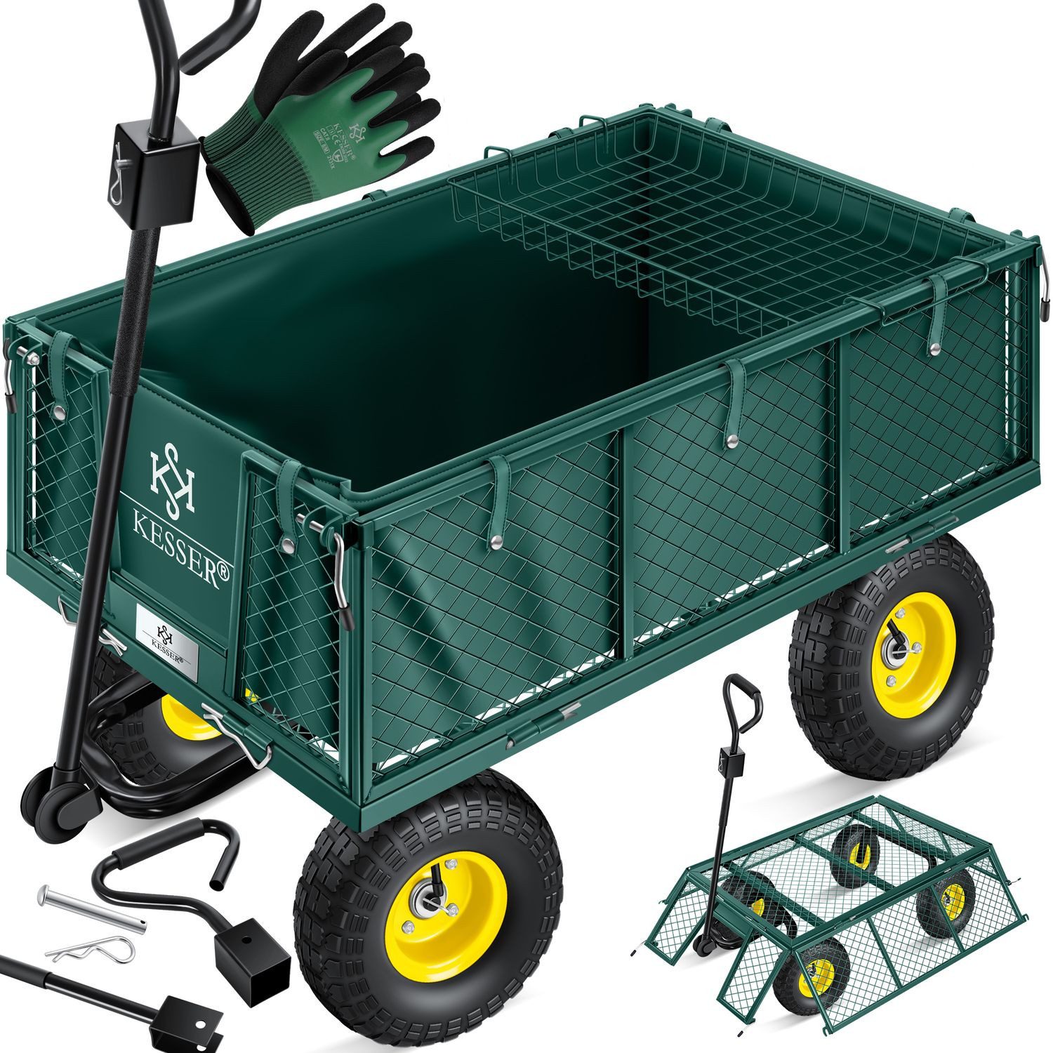 KESSER Bollerwagen Gartenwagen Bollerwagen Transportwagen 700kg