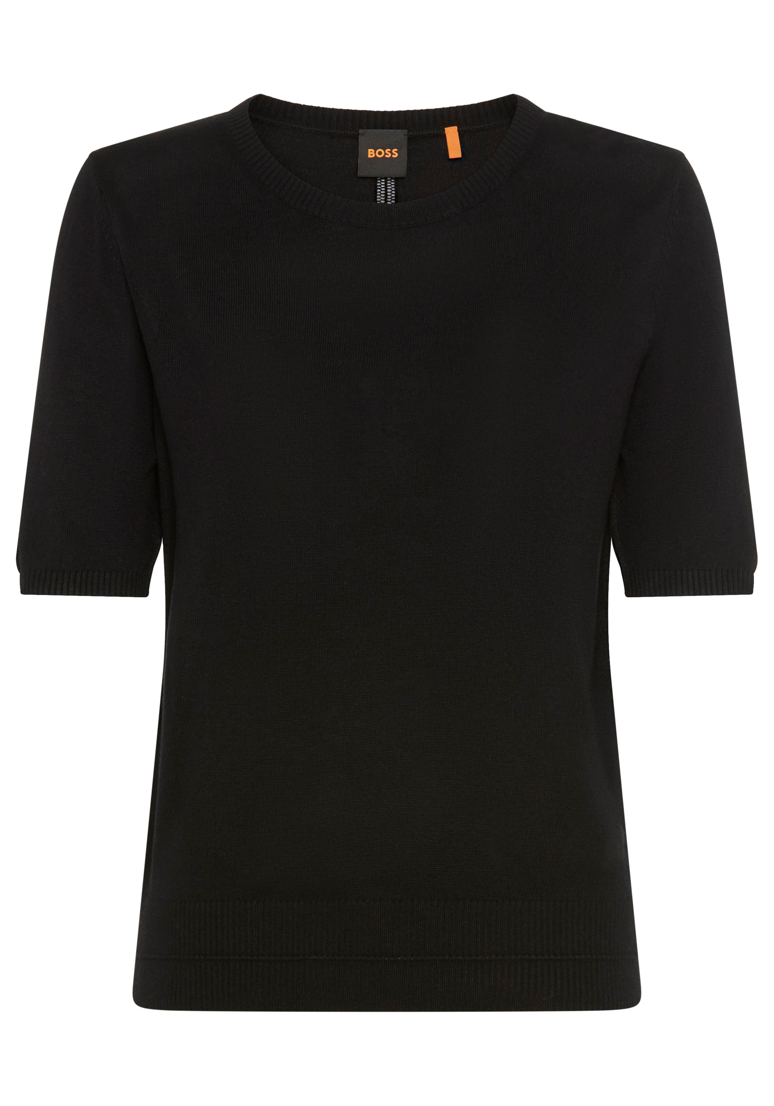 BOSS ORANGE Kurzarmpullover Fiaffusa Premium Damenmode