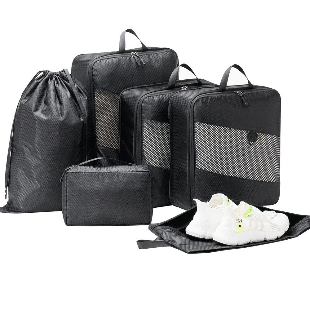 Coonoor Kofferorganizer 6-teiliges komprimierbares Reise-Organizer-Set, Koffer-Organizer,