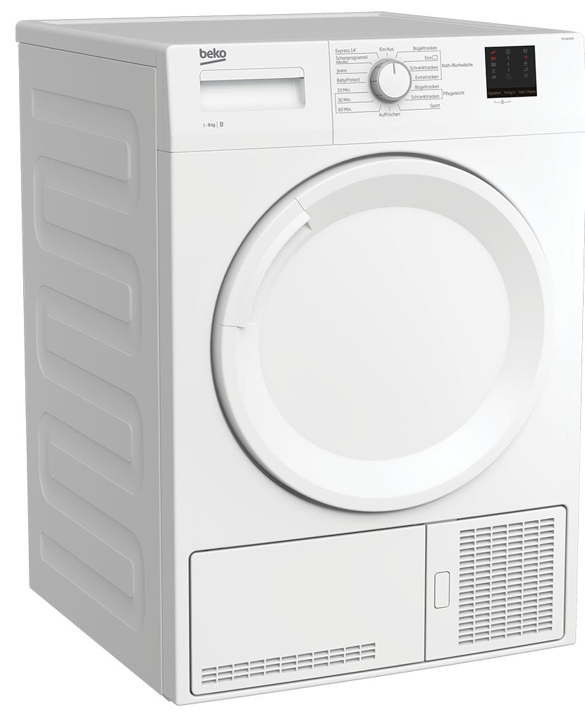 BEKO Kondenstrockner DCU 8230 N, Kindersicherung,