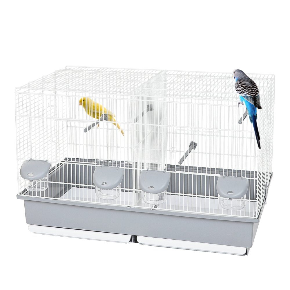 GarPet Vogelkäfig Vogelkäfig Doppelkäfig Käfig Teilbar