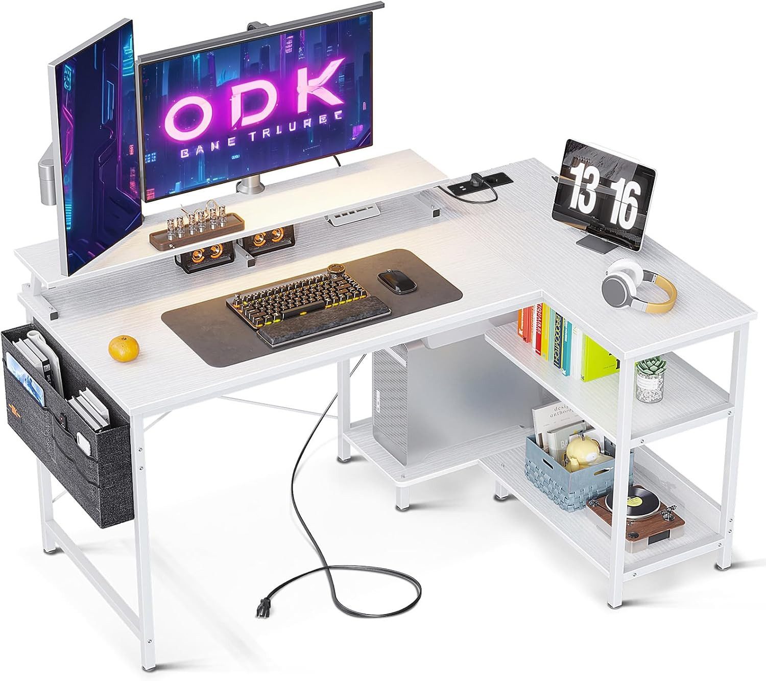 ODK Schreibtisch L Form, Eckschreibtisch mit
