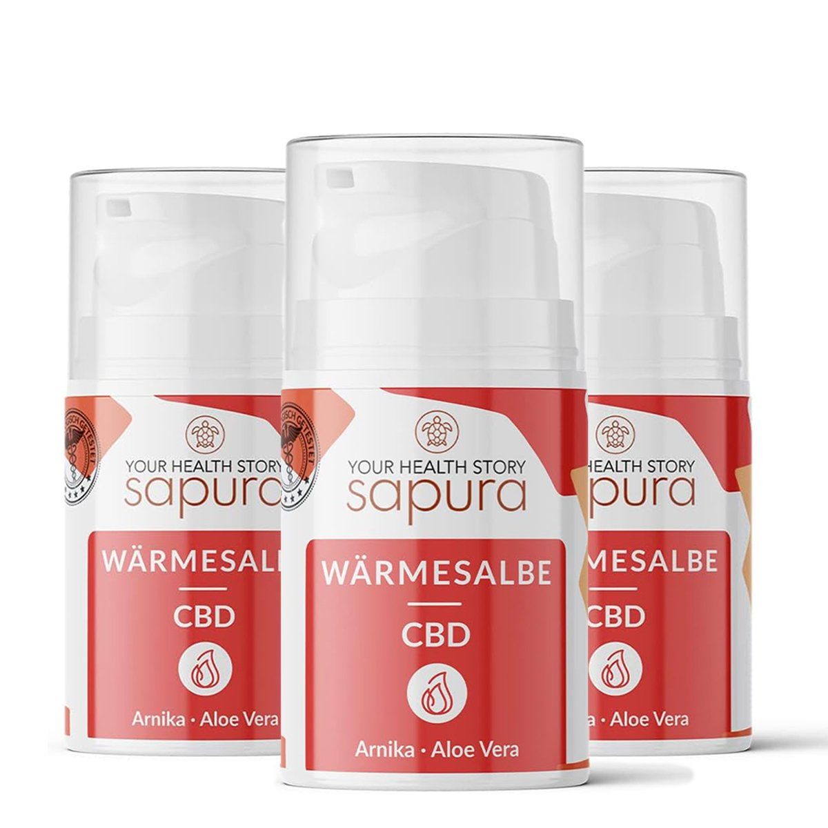 SAPURA Health Hautcreme CBD Wärmesalbe Schmerzsalbe