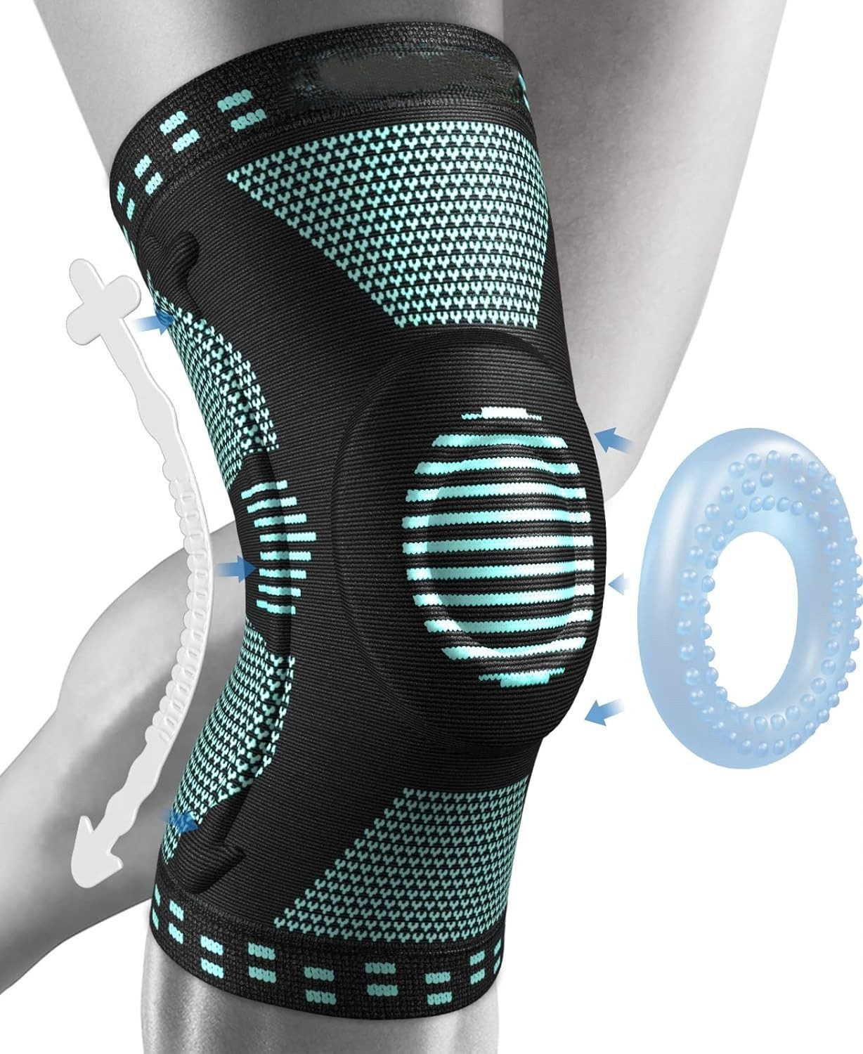 LA CUTE Kniebandage Blaue Kniebandage mit