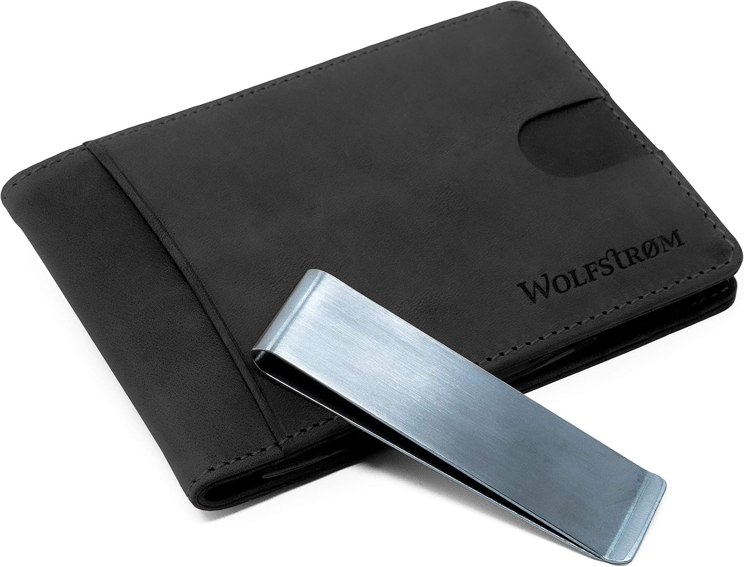 Wolfstrøm Kartenetui Aika Leder Kreditkarten-Etui mit