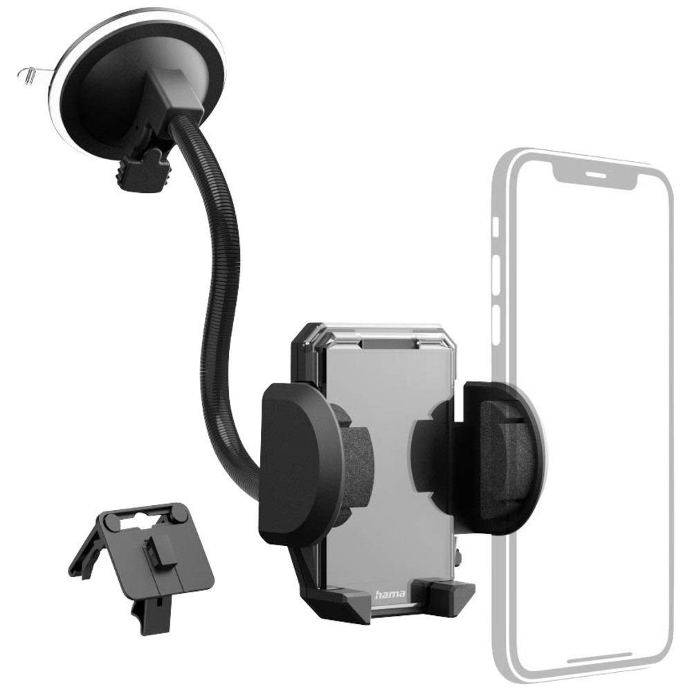 Hama Handy-Halterung Hama Multi Handy-Kfz-Halterung Saugnapf,