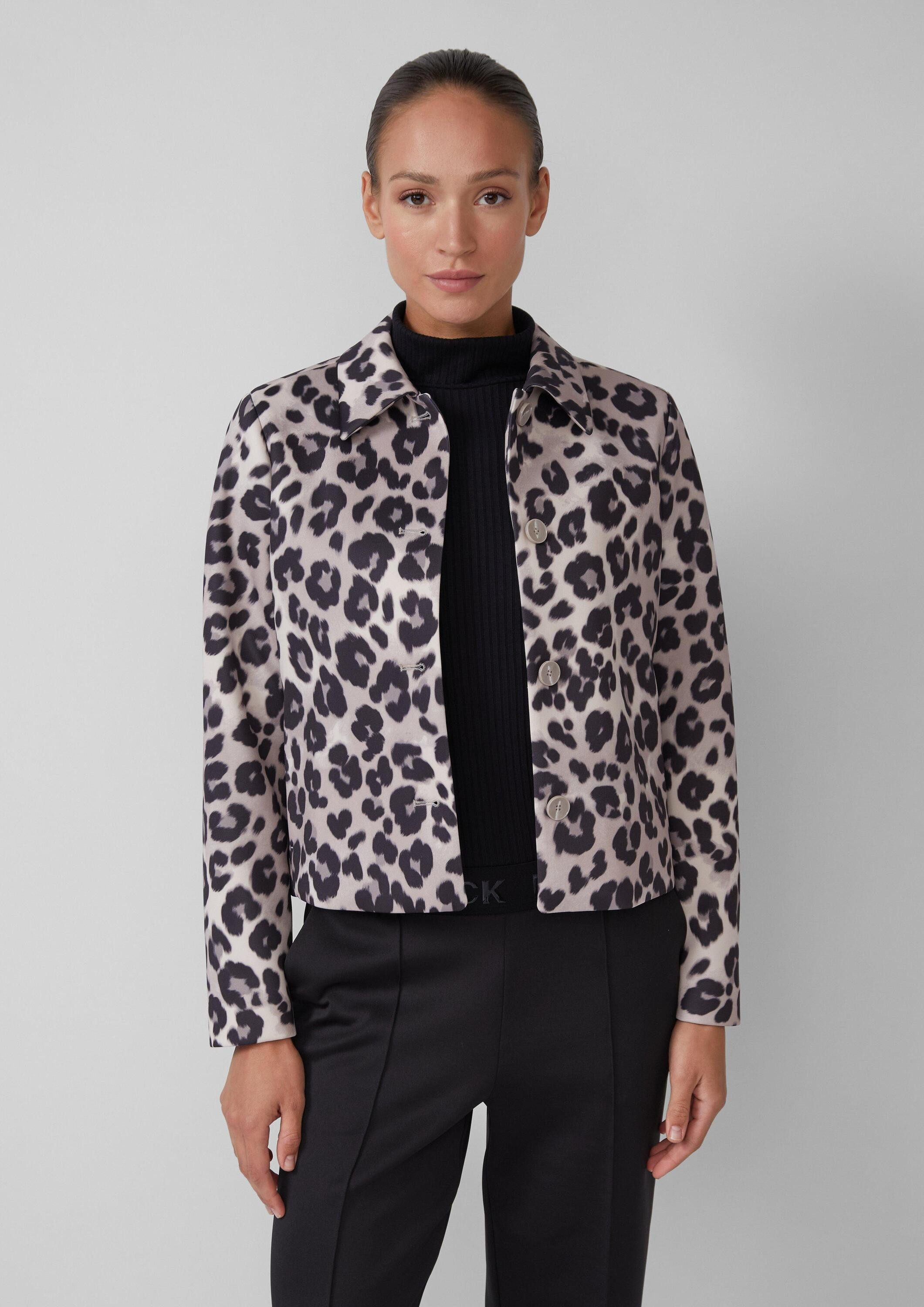 s.Oliver Funktionsjacke Indoor-Jacke Scuba-Jacke mit Eingrifftaschen