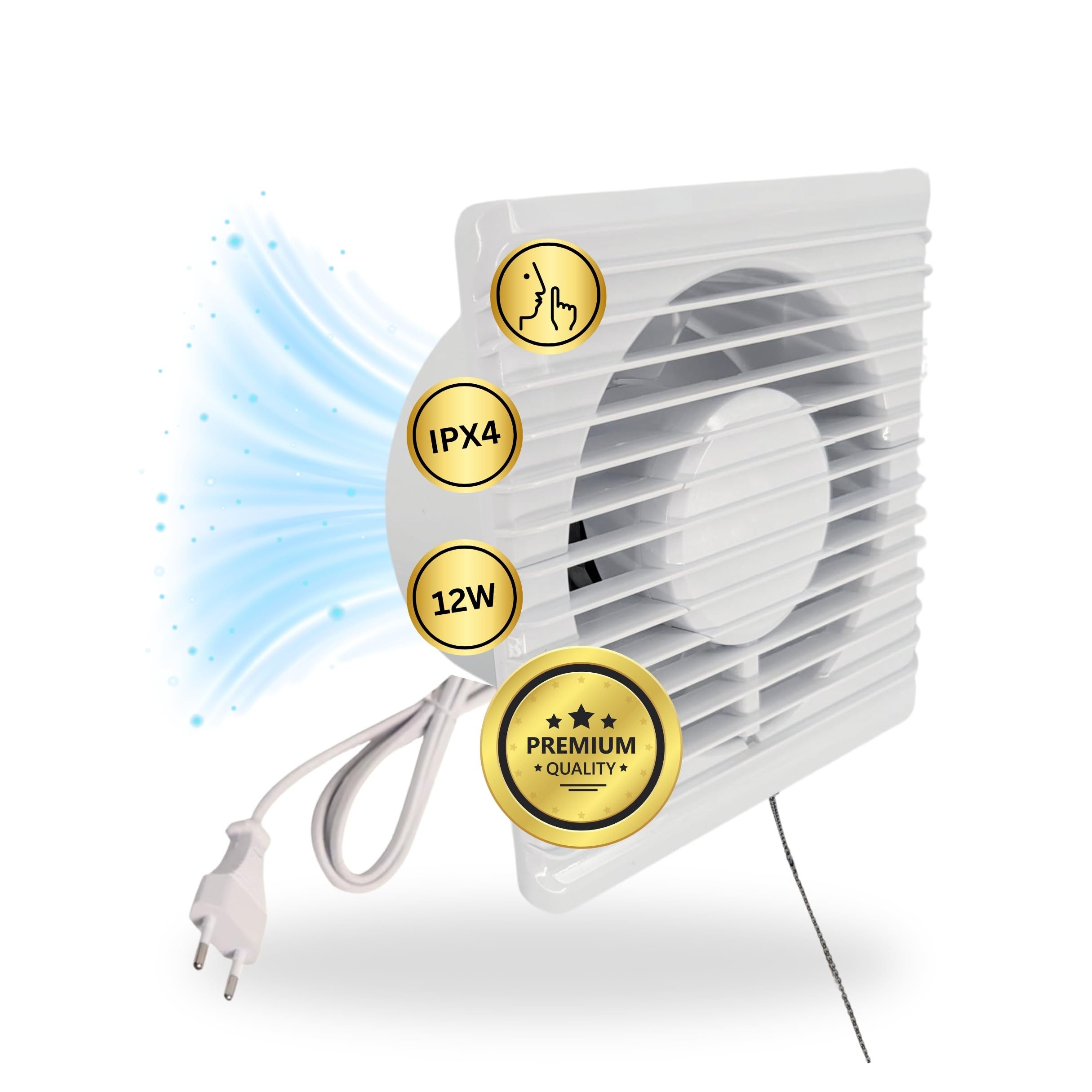 TronicXL Turboventilator IPX4 Premium 100mm Abluft