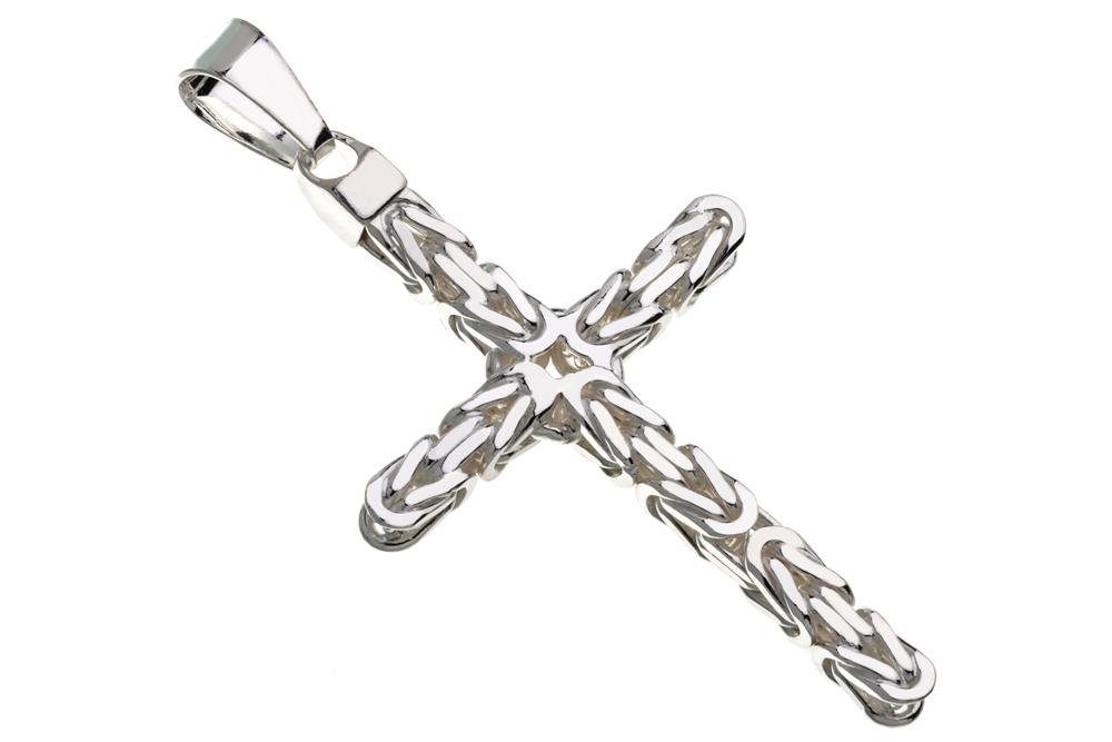 Silberkettenstore Kettenanhänger Anhänger Kreuz Königskette 6mm