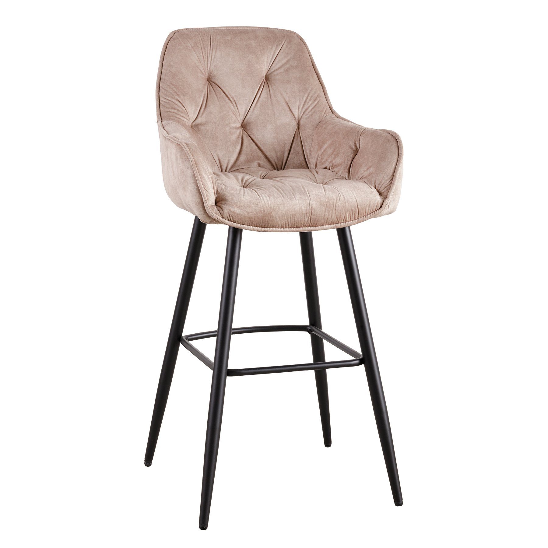 riess-ambiente Barhocker MILANO champagner / schwarz