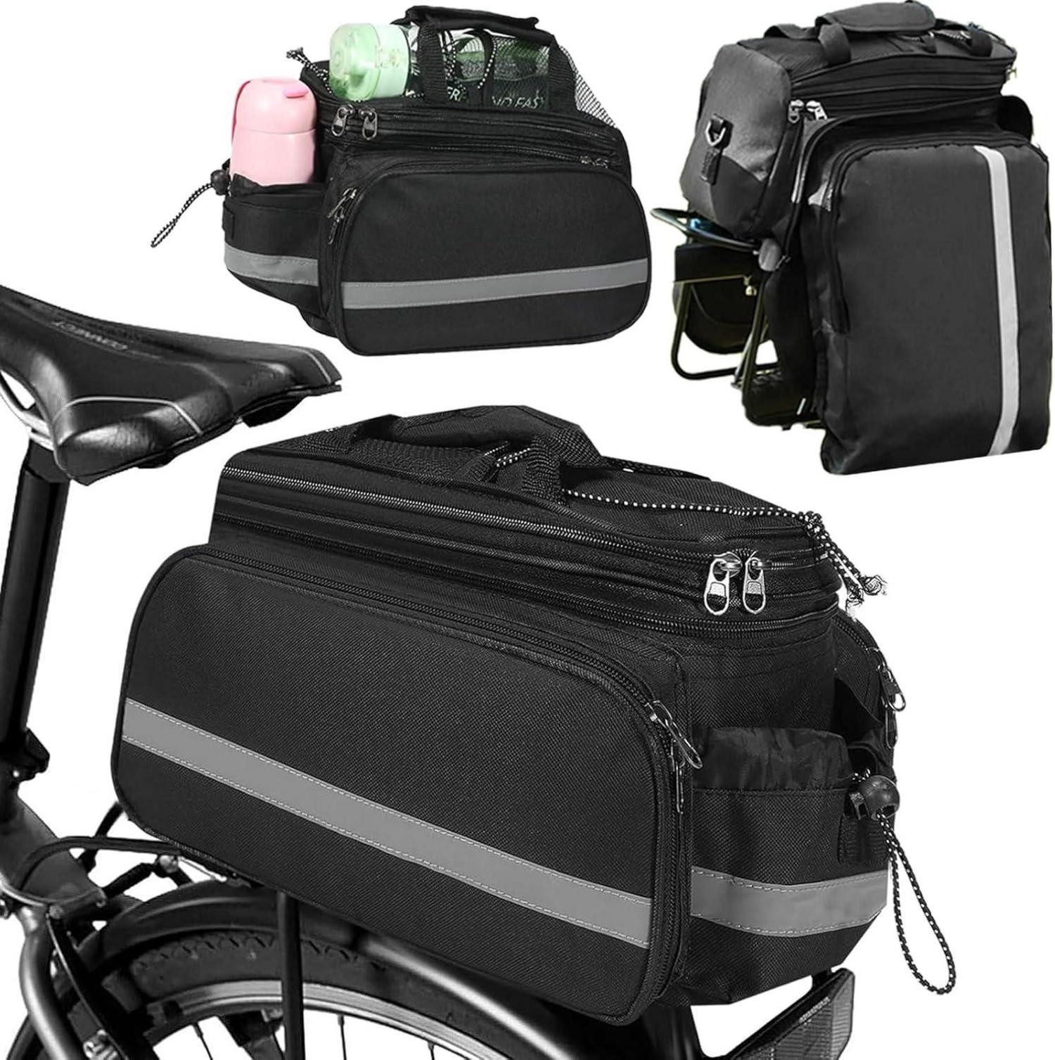 LuxusKollektion Fahrrad-Gepäckträger Fahrrad Gepäckträgertasche 10-20L Wasserdicht