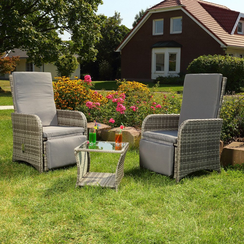 Mucola Sitzgruppe Gartenmöbel Set Sitzgruppe Polyrattan